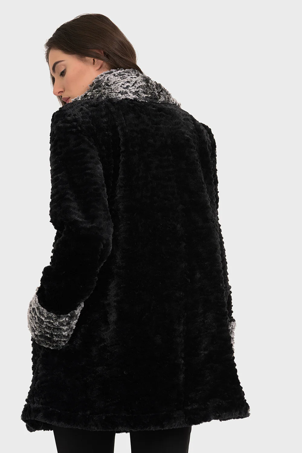 Joseph Ribkoff Black Coat Style 194501 - Image 2