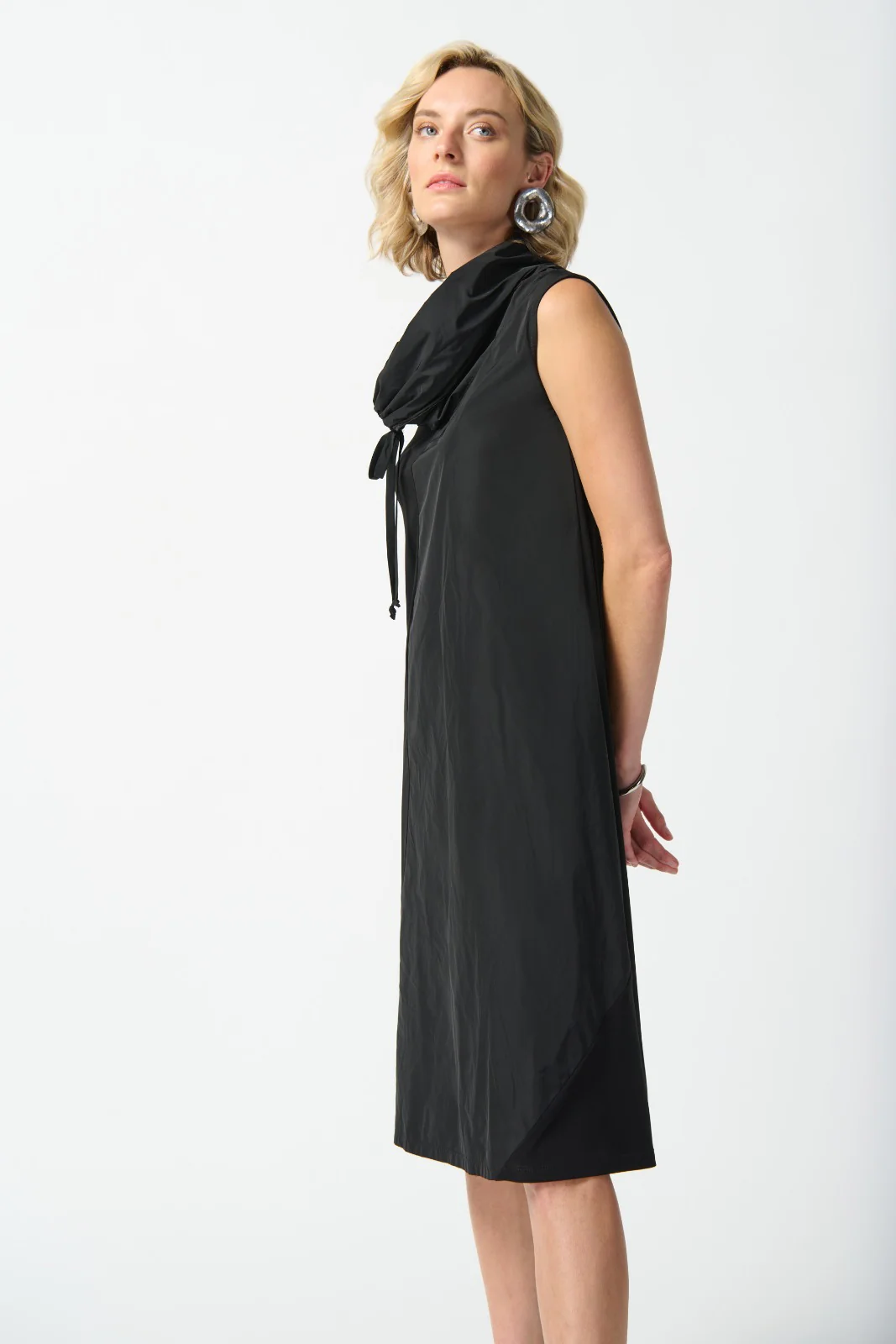 Joseph Ribkoff Black Cocoon Dress Style 242067 - Image 2