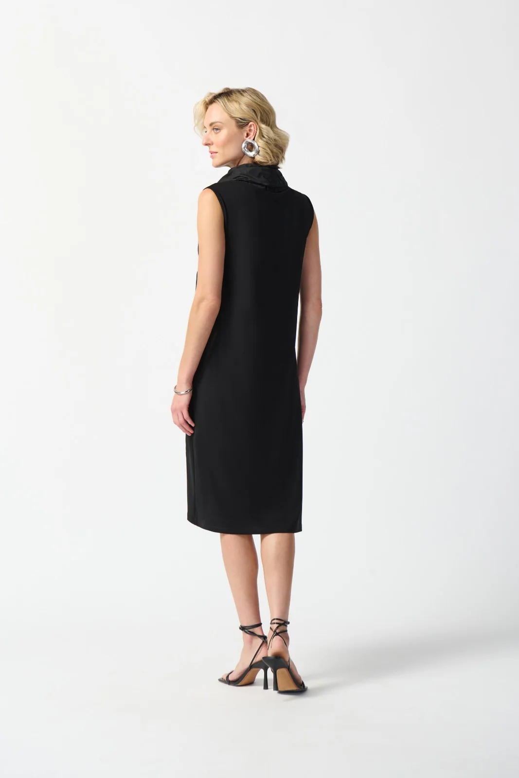 Joseph Ribkoff Black Cocoon Dress Style 242067 - Image 4