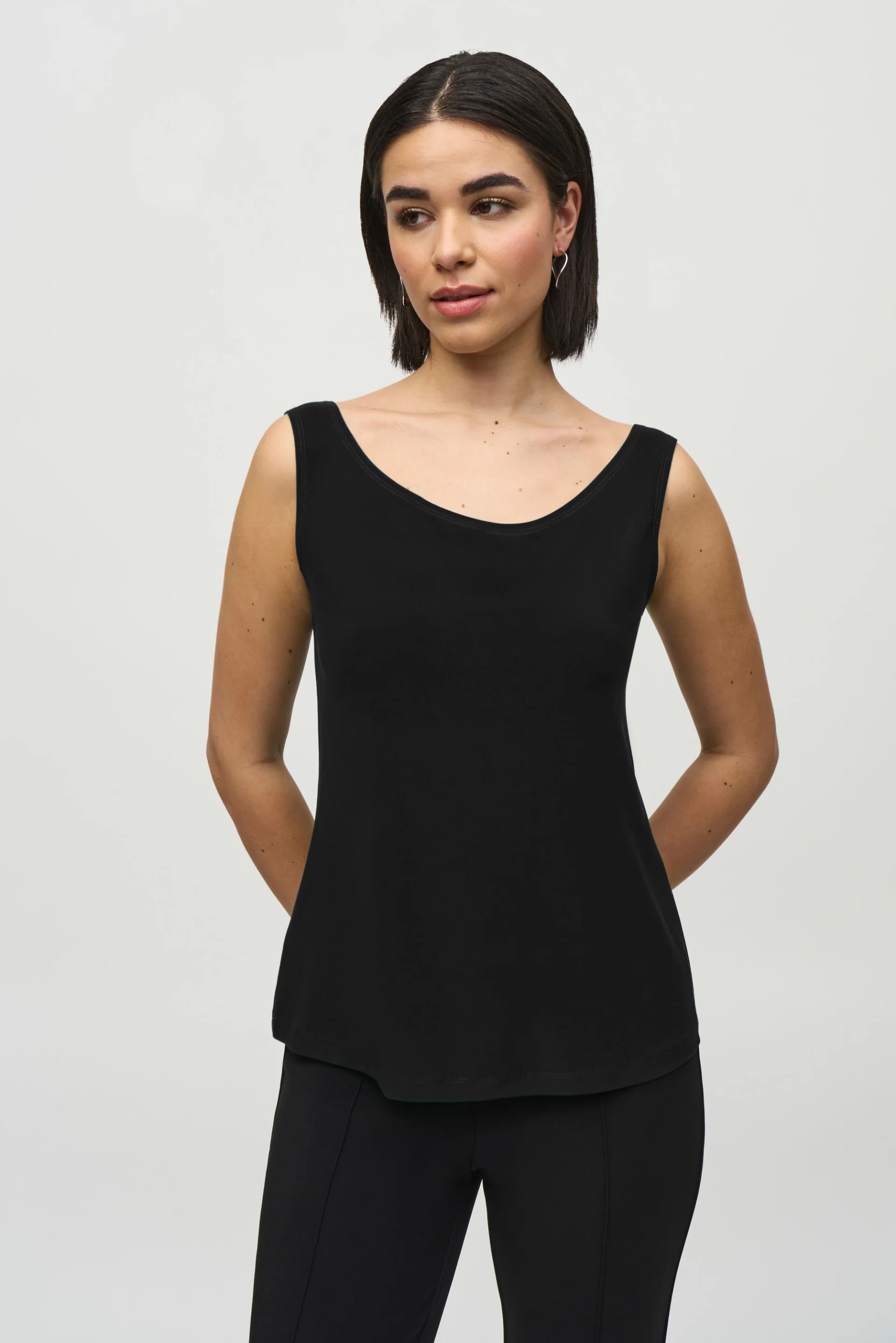 Joseph Ribkoff Black Cover-Up and Cami Set Style 244170 - Image 5