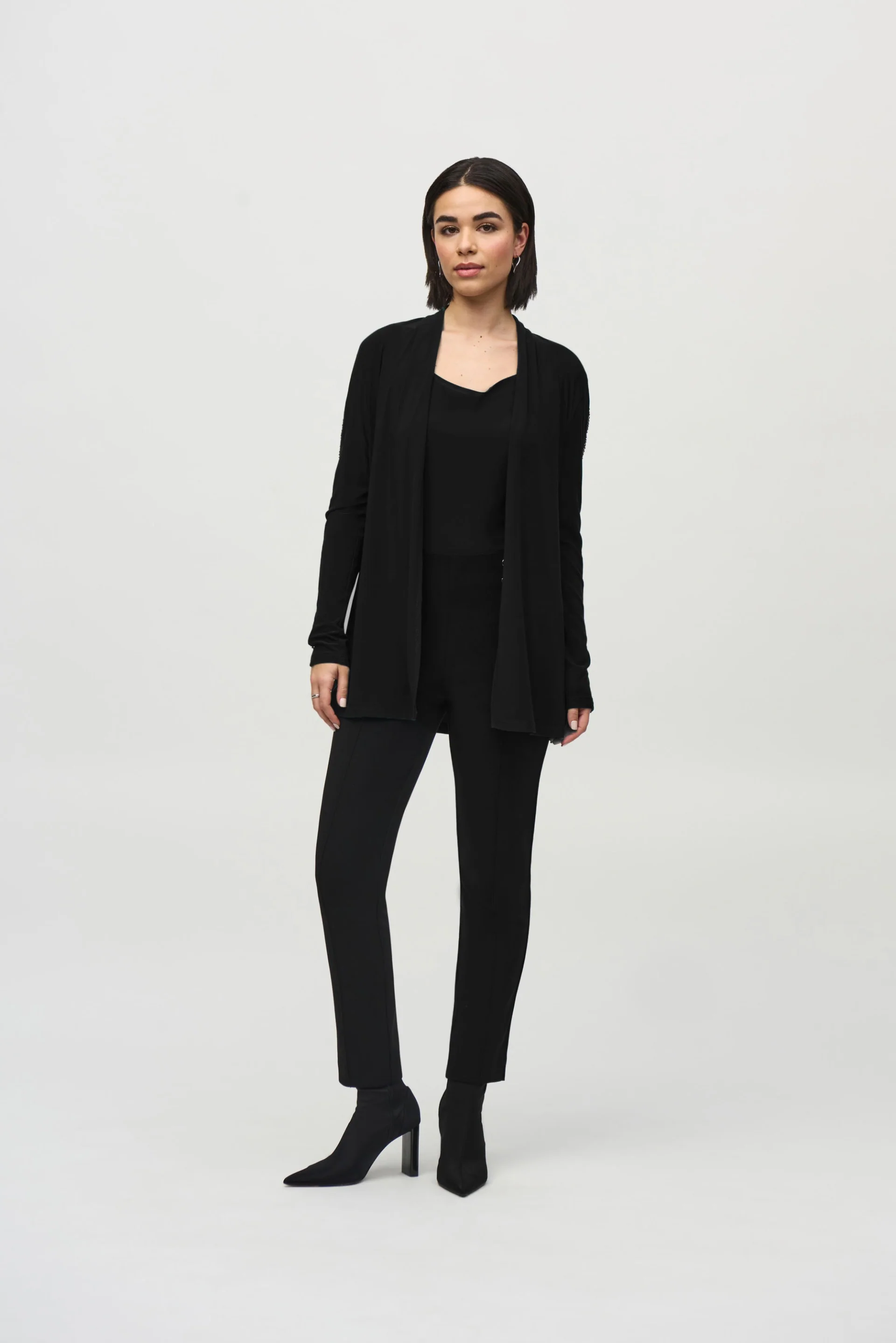 Joseph Ribkoff Black Cover-Up and Cami Set Style 244170 - Image 6