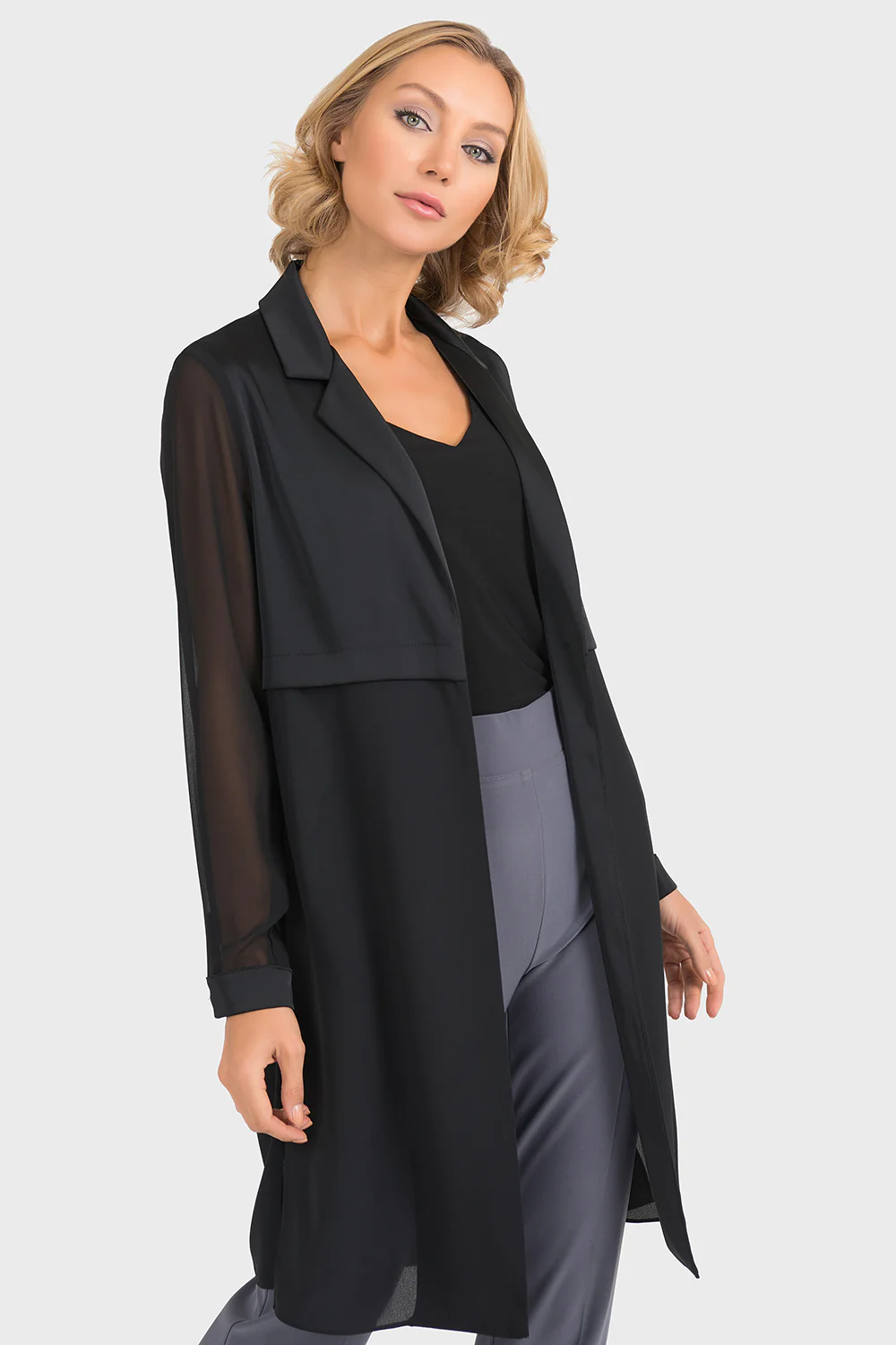 Joseph Ribkoff Black Cover-Up Style 193261 - Image 3