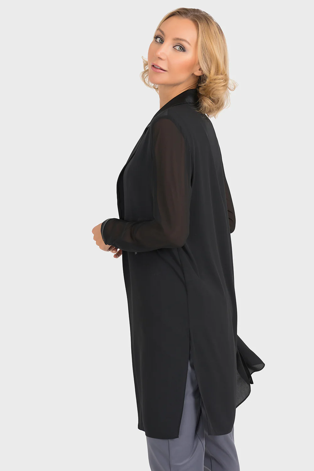 Joseph Ribkoff Black Cover-Up Style 193261 - Image 4