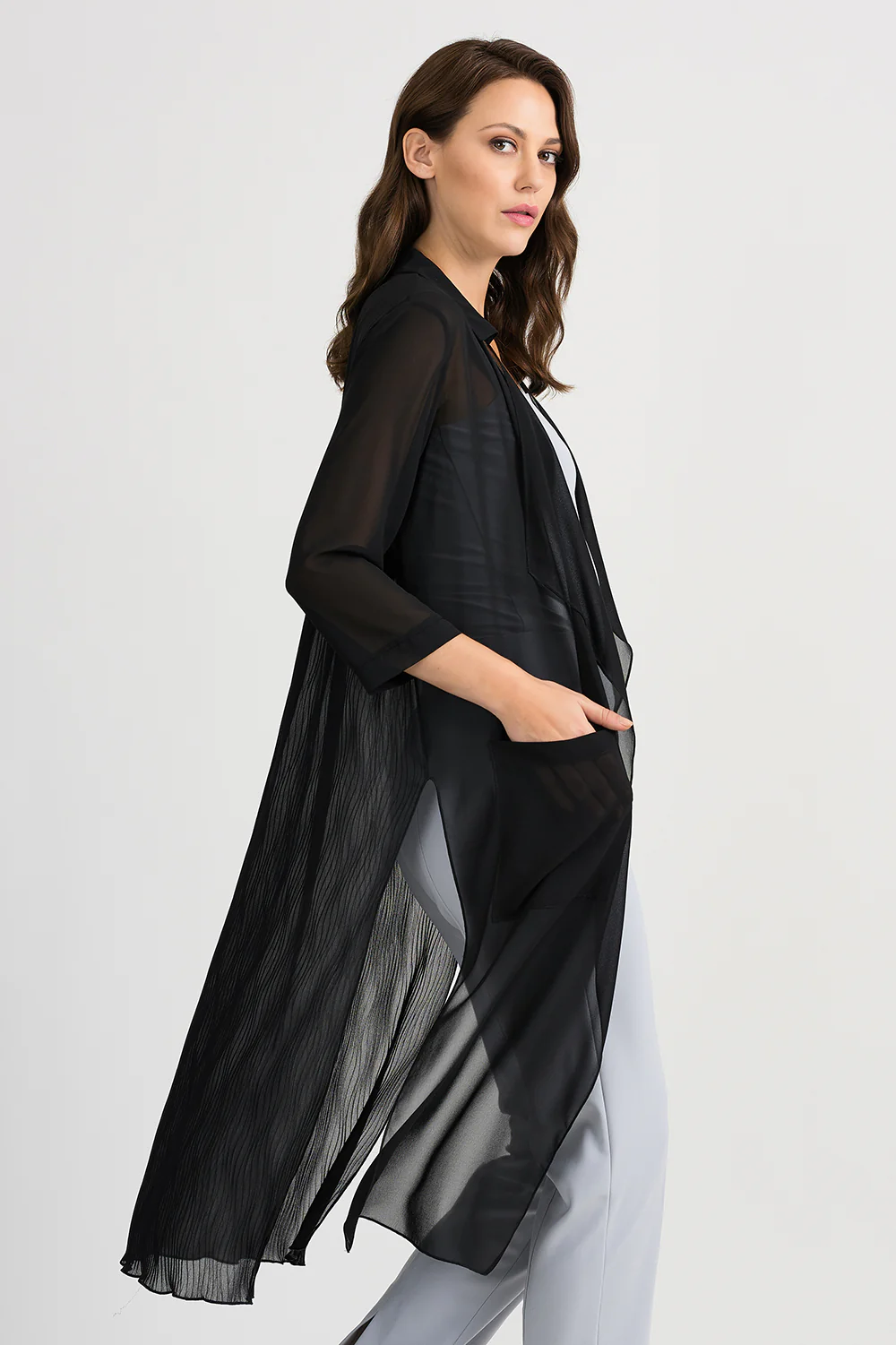 Joseph Ribkoff Black Cover Up Style 201084 - Image 3