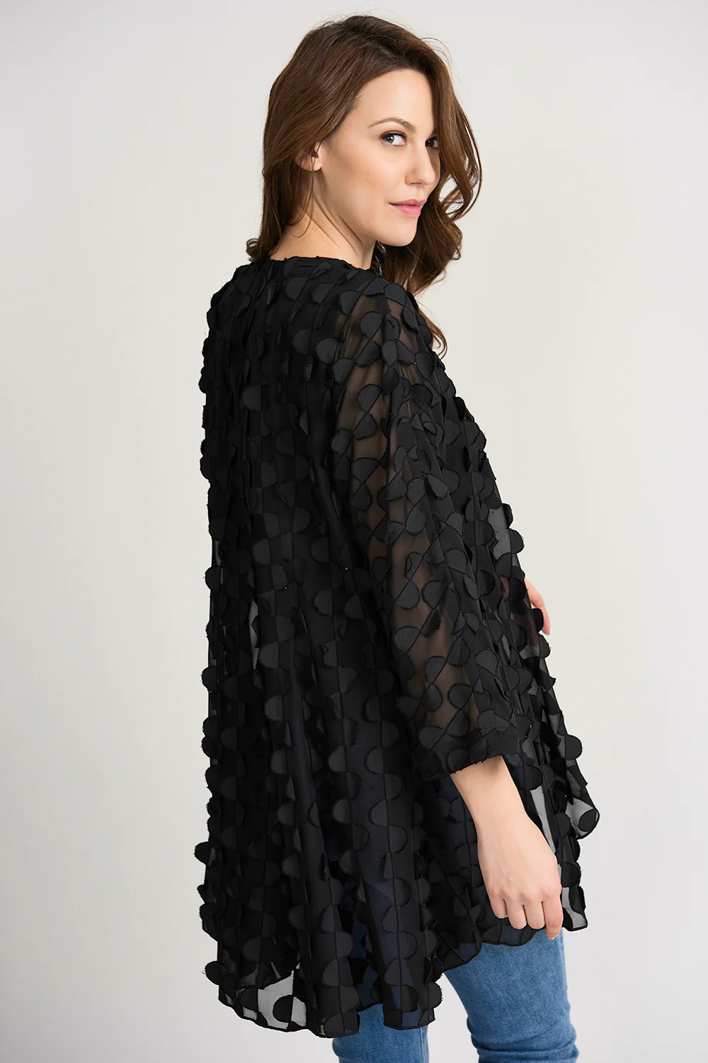 Joseph Ribkoff Black Cover Up Style 202087 - Image 3