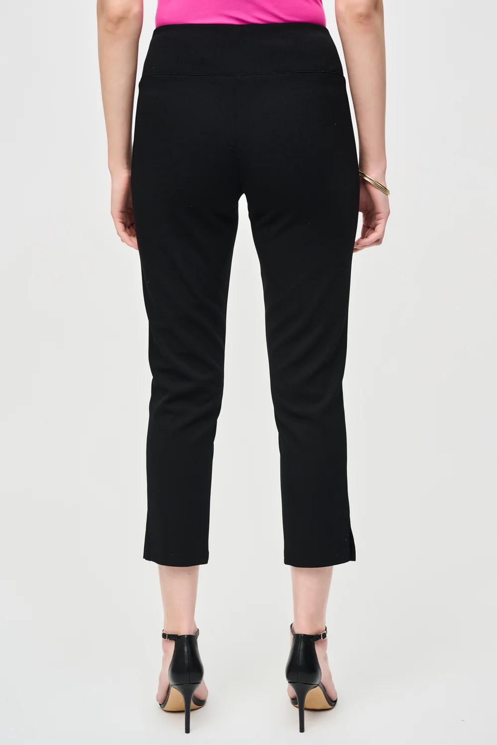 Joseph Ribkoff Black Crop Pull-On Pants Style 241105 - Image 2