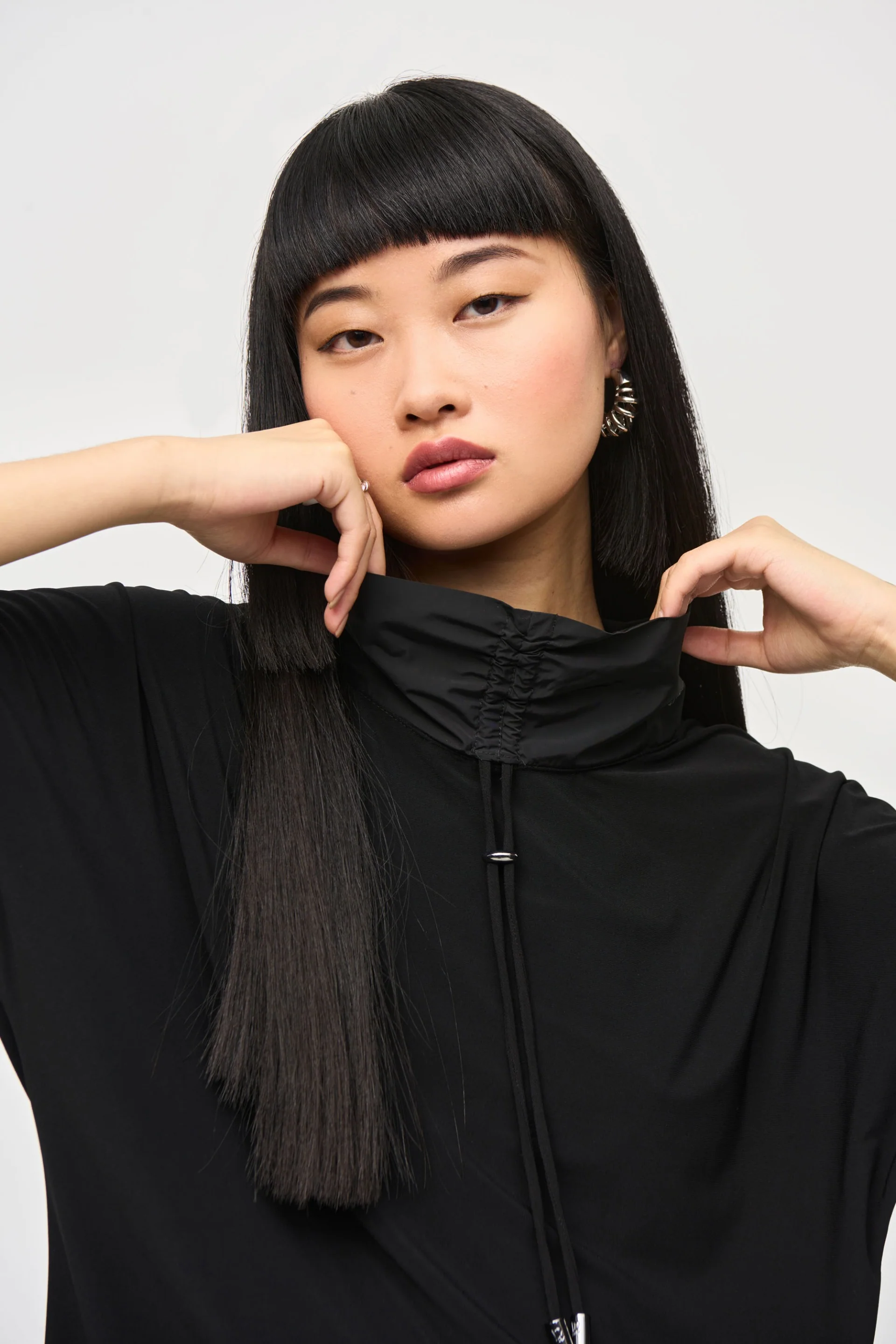 Joseph Ribkoff Black Cropped Jumpsuit Style 243137 - Image 4