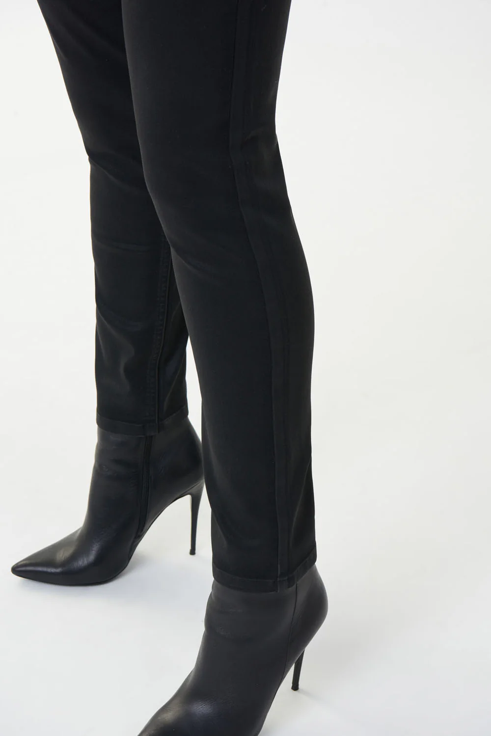Joseph Ribkoff Black Denim Pants Style 223933 - Image 2