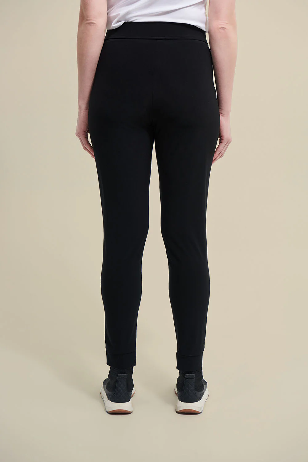 Joseph Ribkoff Black Drawing Waist Pants Style 211317 - Image 3