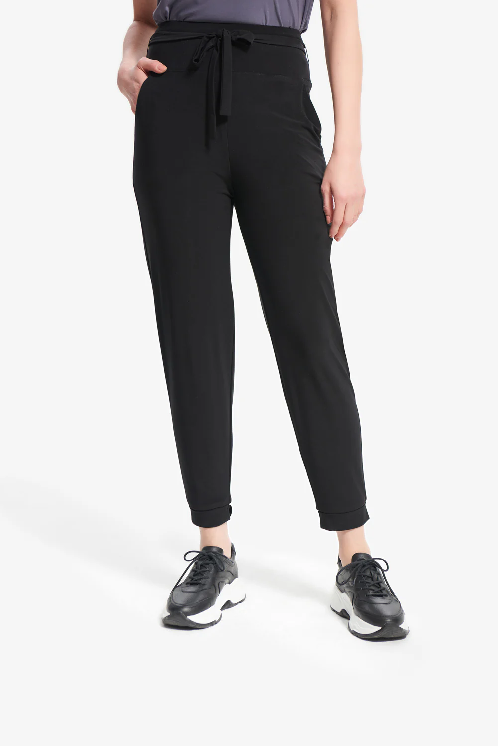 Joseph Ribkoff Black Drawstring Pant Style 214250