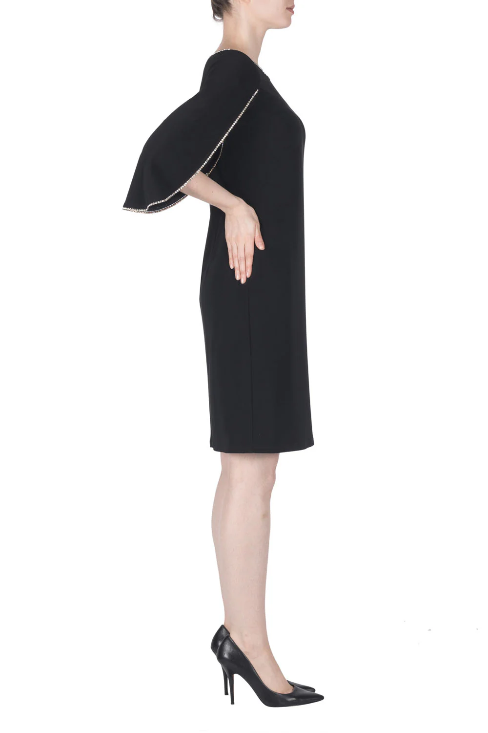 Joseph Ribkoff Black Dress Style 183026 - Image 2