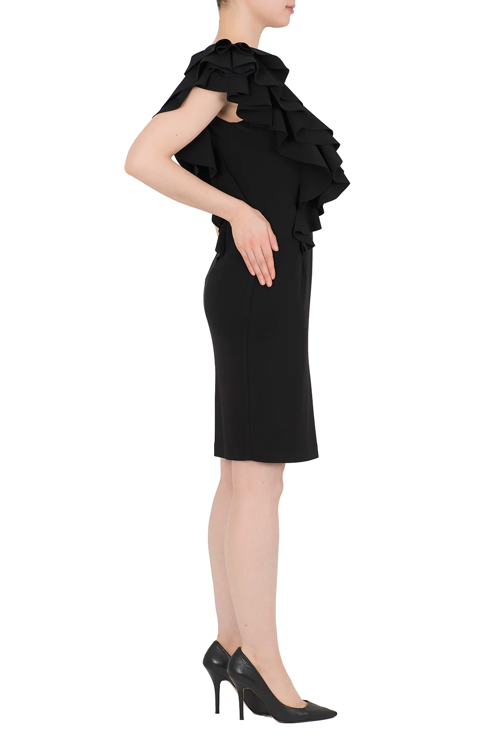 Joseph Ribkoff Black Dress Style 192010 - Image 2