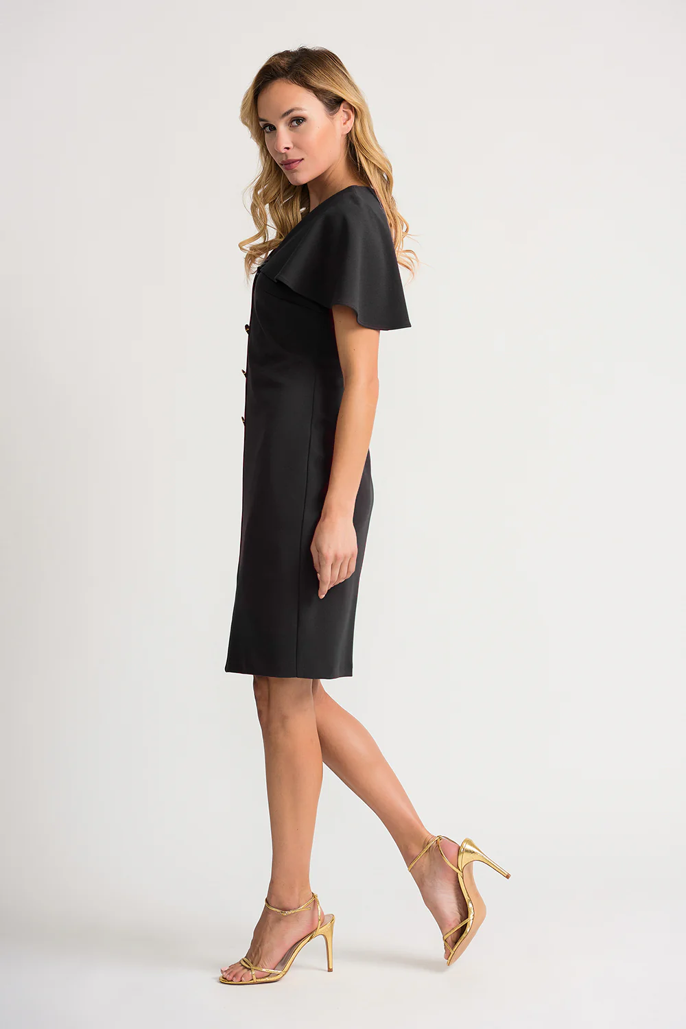 Joseph Ribkoff Black Dress Style 202077 - Image 3