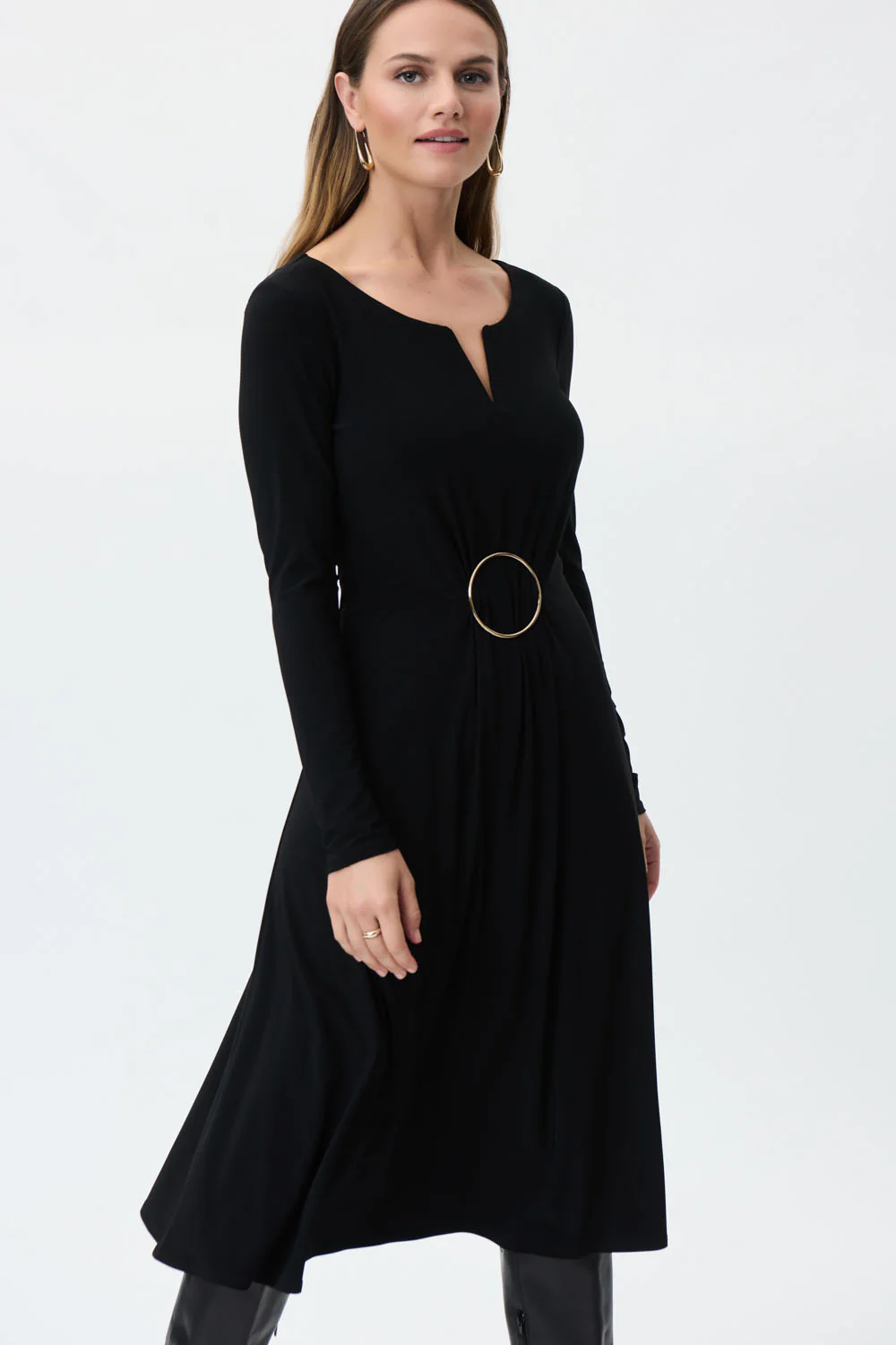 Joseph Ribkoff Black Dress Style 223199 - Image 2