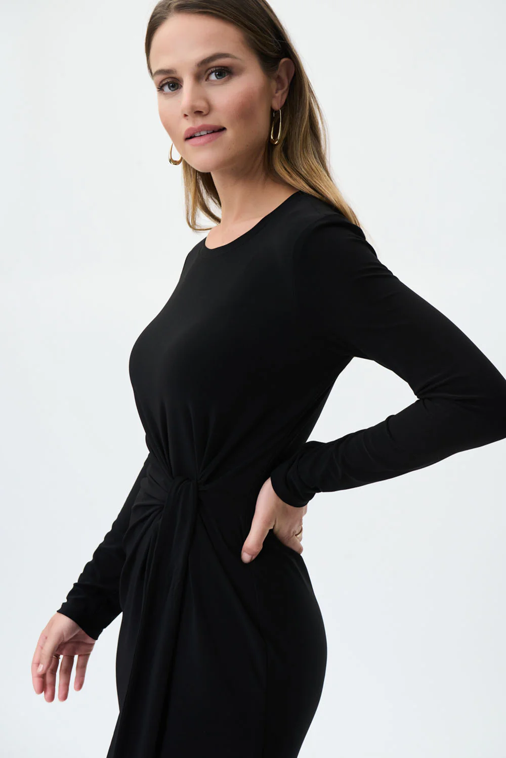 Joseph Ribkoff Black Dress Style 223288 - Image 2