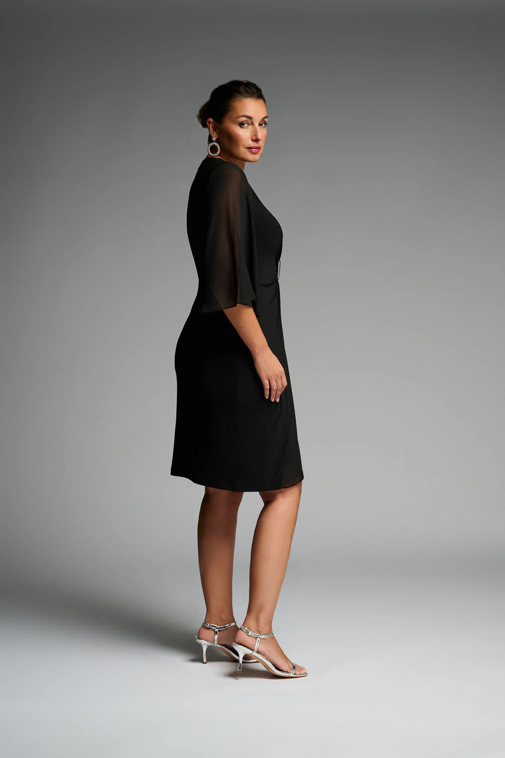 Joseph Ribkoff Black Dress Style 223705 - Image 4