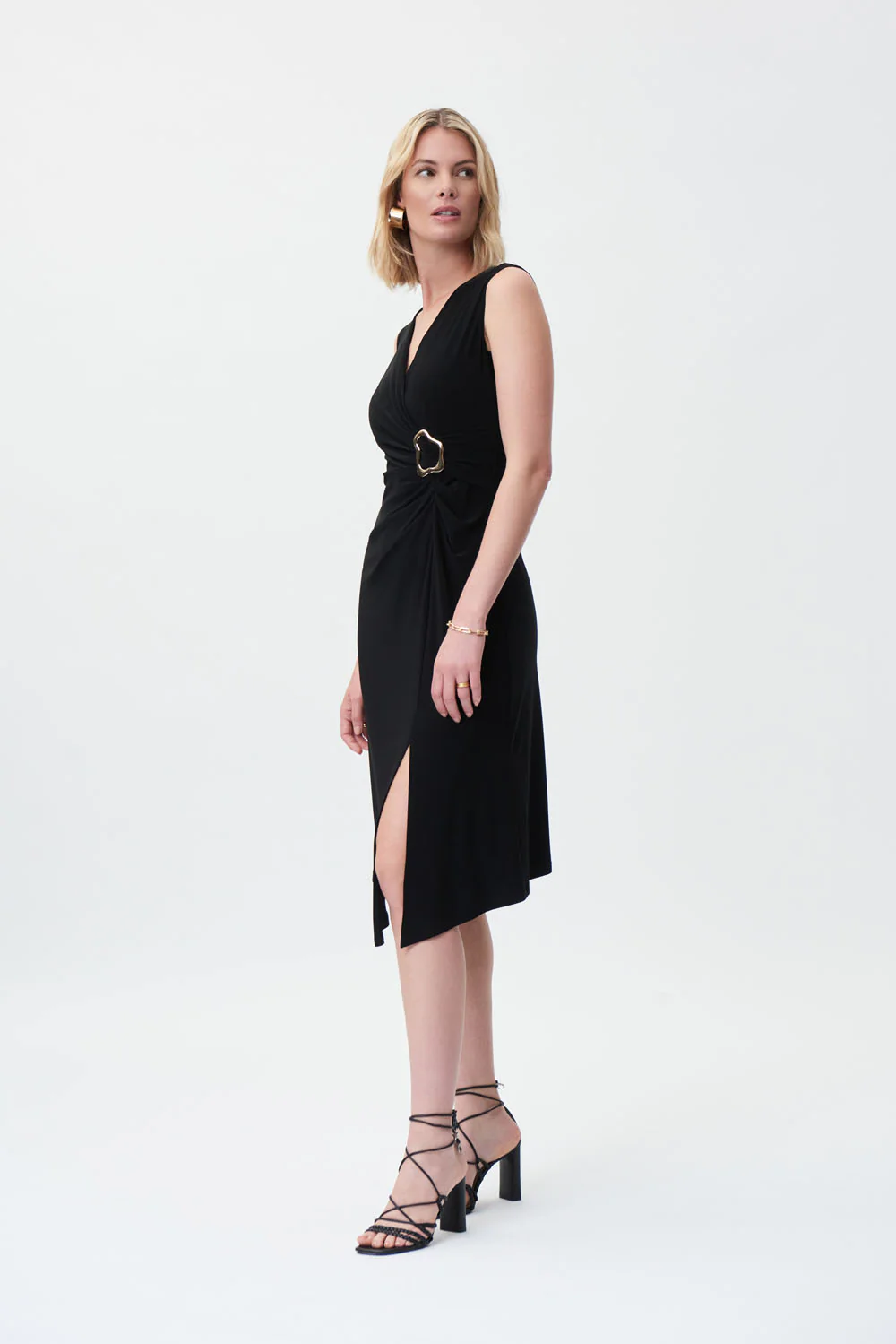 Joseph Ribkoff Black Dress Style 231052 - Image 2