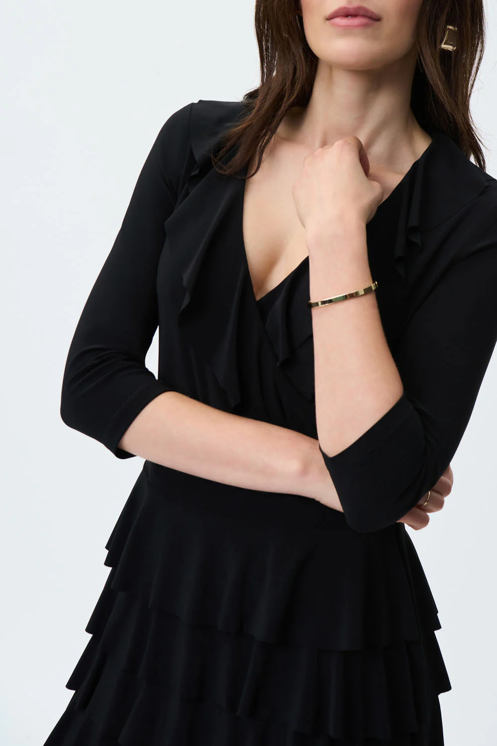 Joseph Ribkoff Black Dress Style 231081 - Image 2