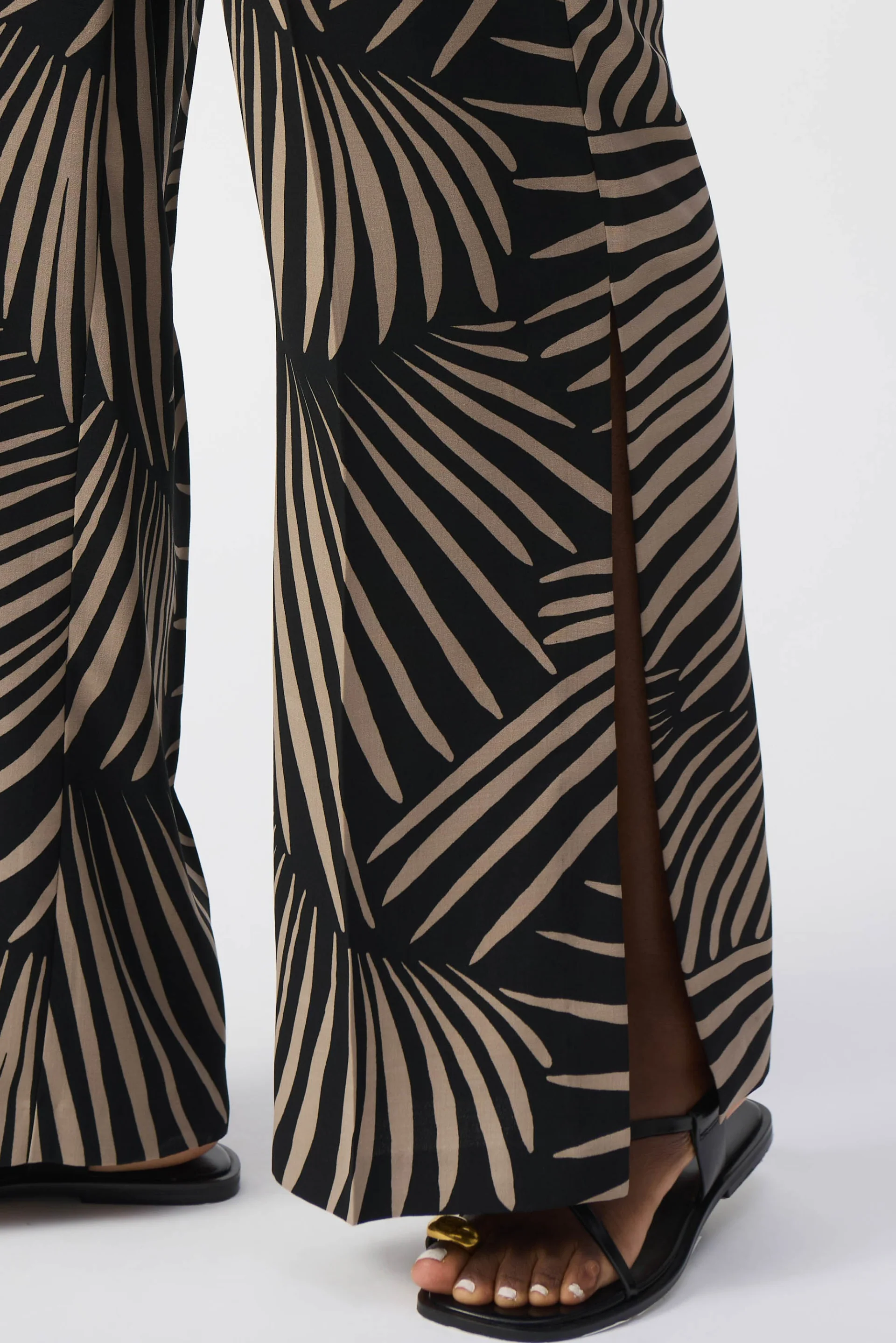 Joseph Ribkoff Tropical Print Wide-Leg Pants Style 251085 - Image 3