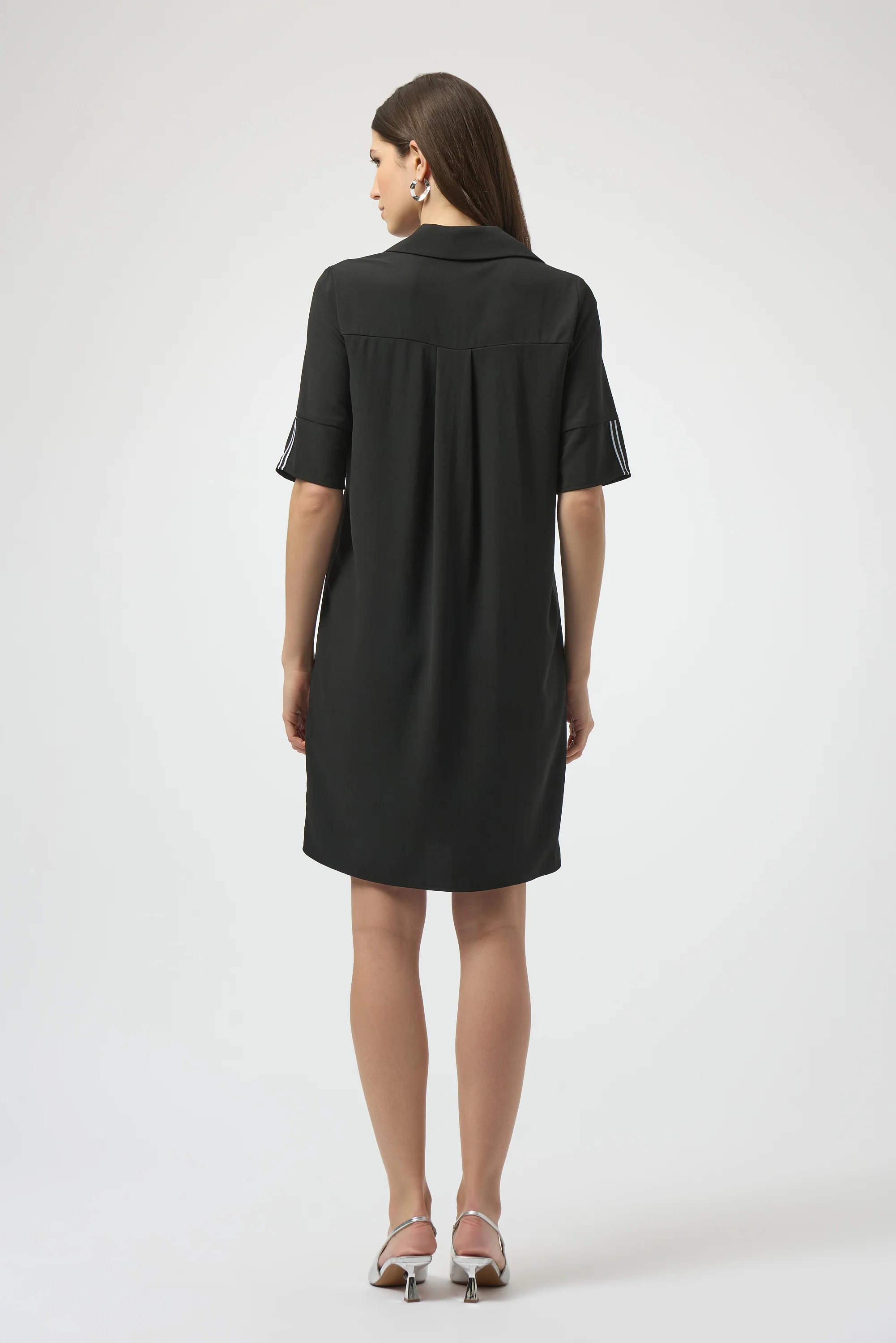 Joseph Ribkoff Eggshell Straight Shirt Dress Style 252020 - Image 2