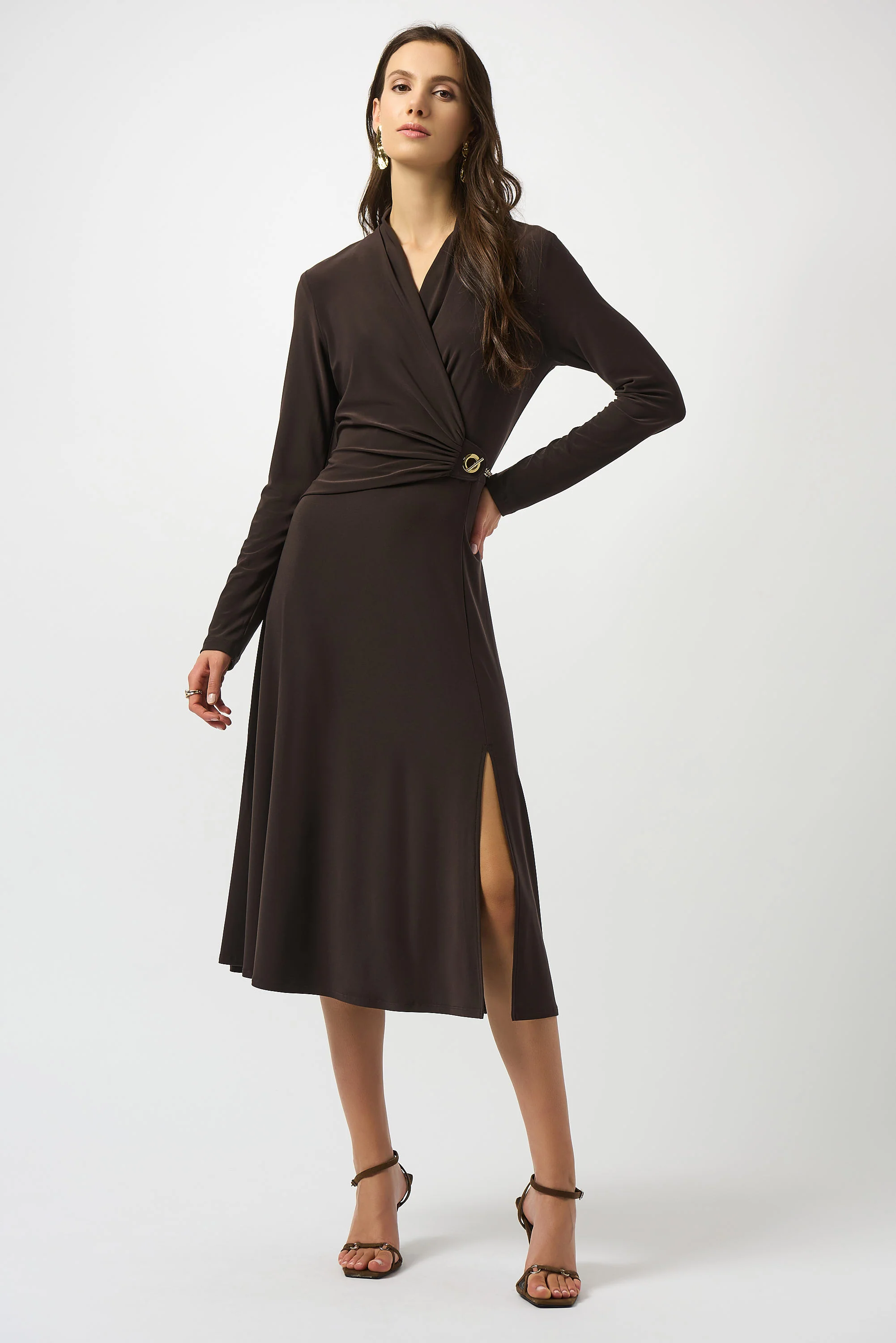 Joseph Ribkoff Fit and Flare Wrap Dress Style 253235