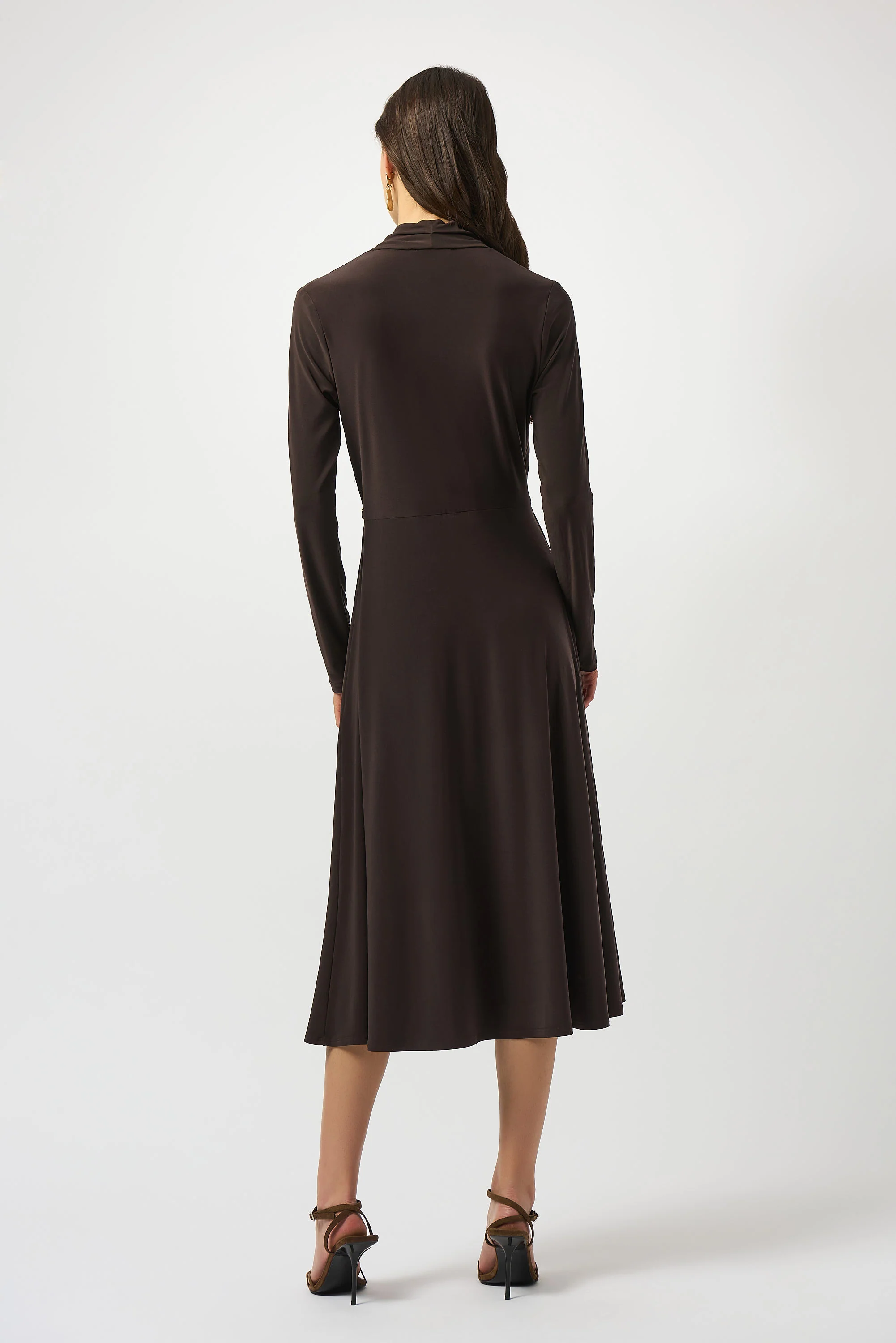 Joseph Ribkoff Fit and Flare Wrap Dress Style 253235 - Image 4