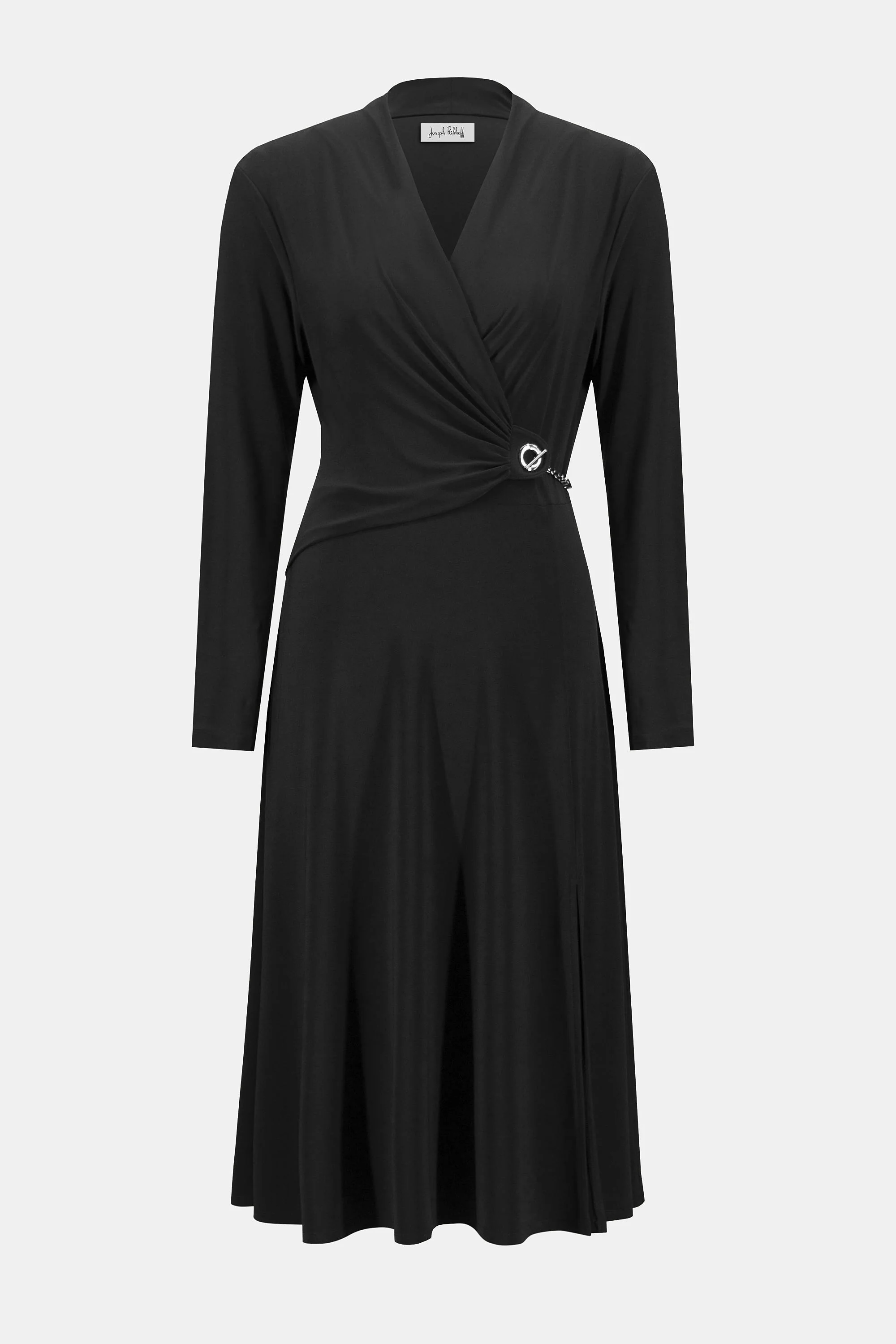 Joseph Ribkoff Fit and Flare Wrap Dress Style 253235 - Image 9