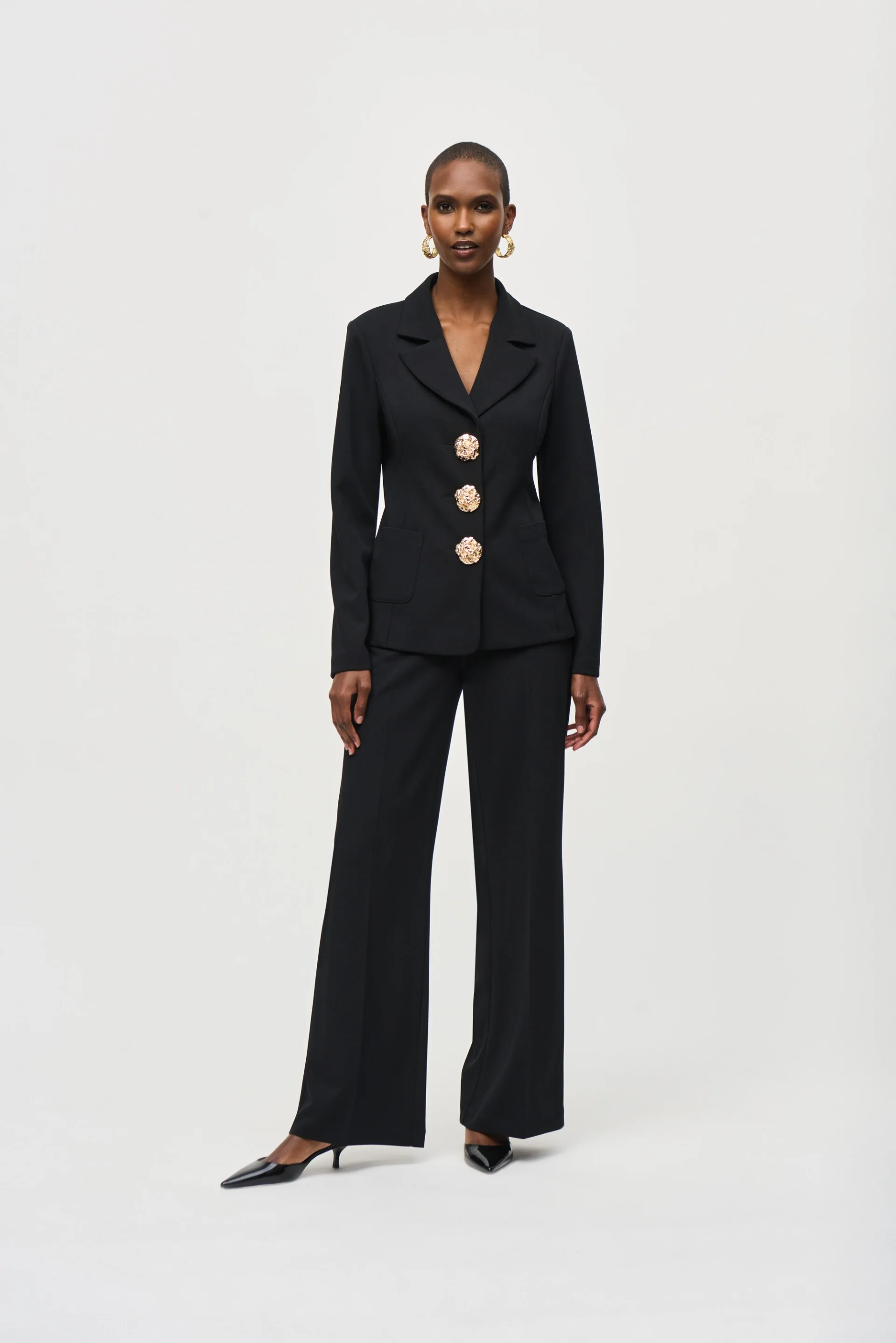 Joseph Ribkoff Black Fitted Blazer Style 243160 - Image 4