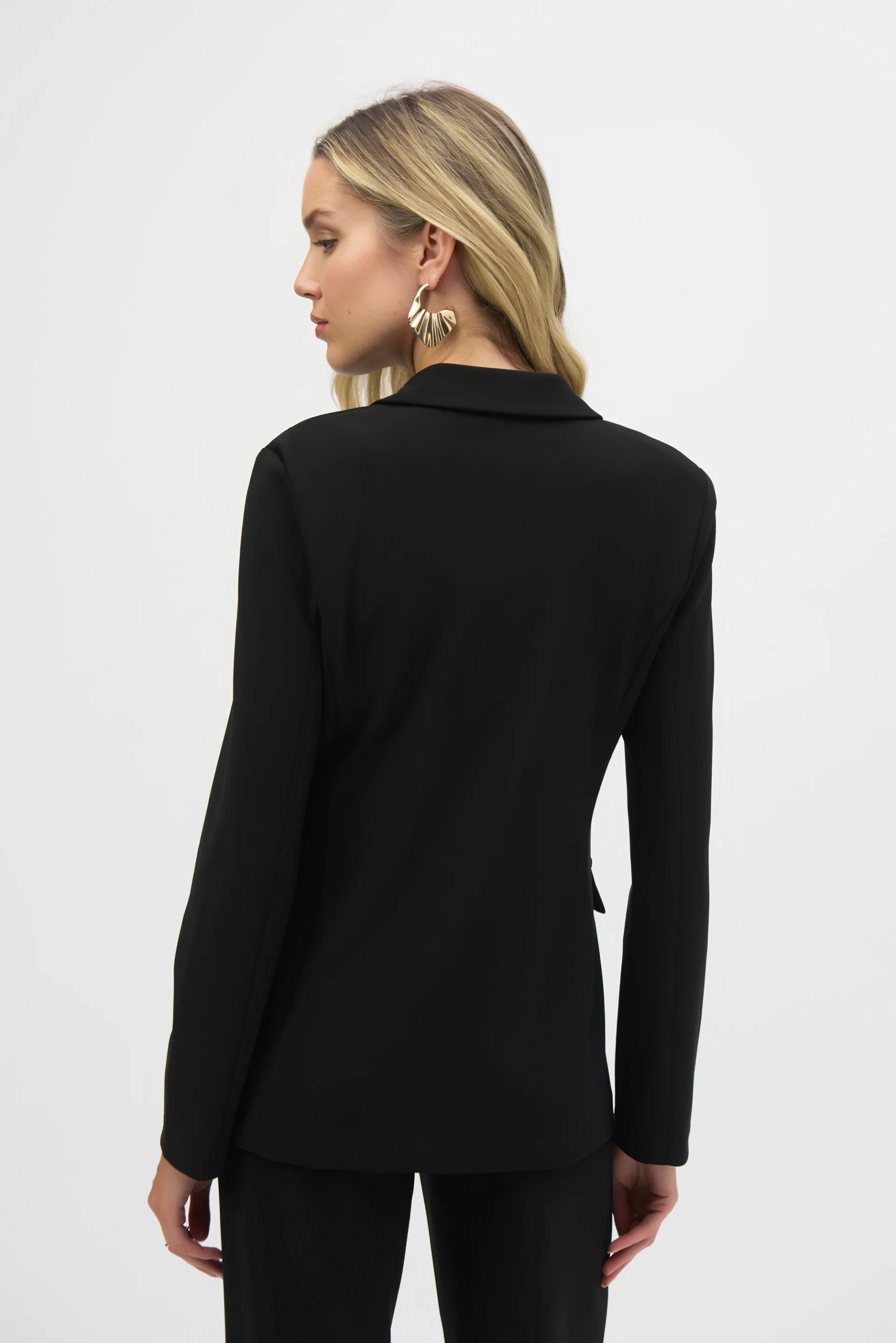 Joseph Ribkoff Black Fitted Blazer Style 244095 - Image 2