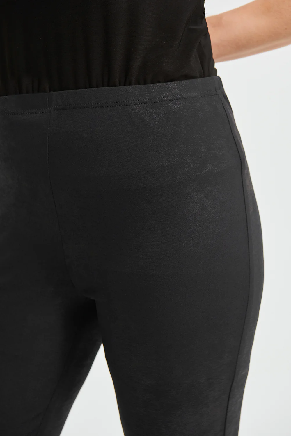 Joseph Ribkoff Black Flared Legging Style 213086 - Image 2