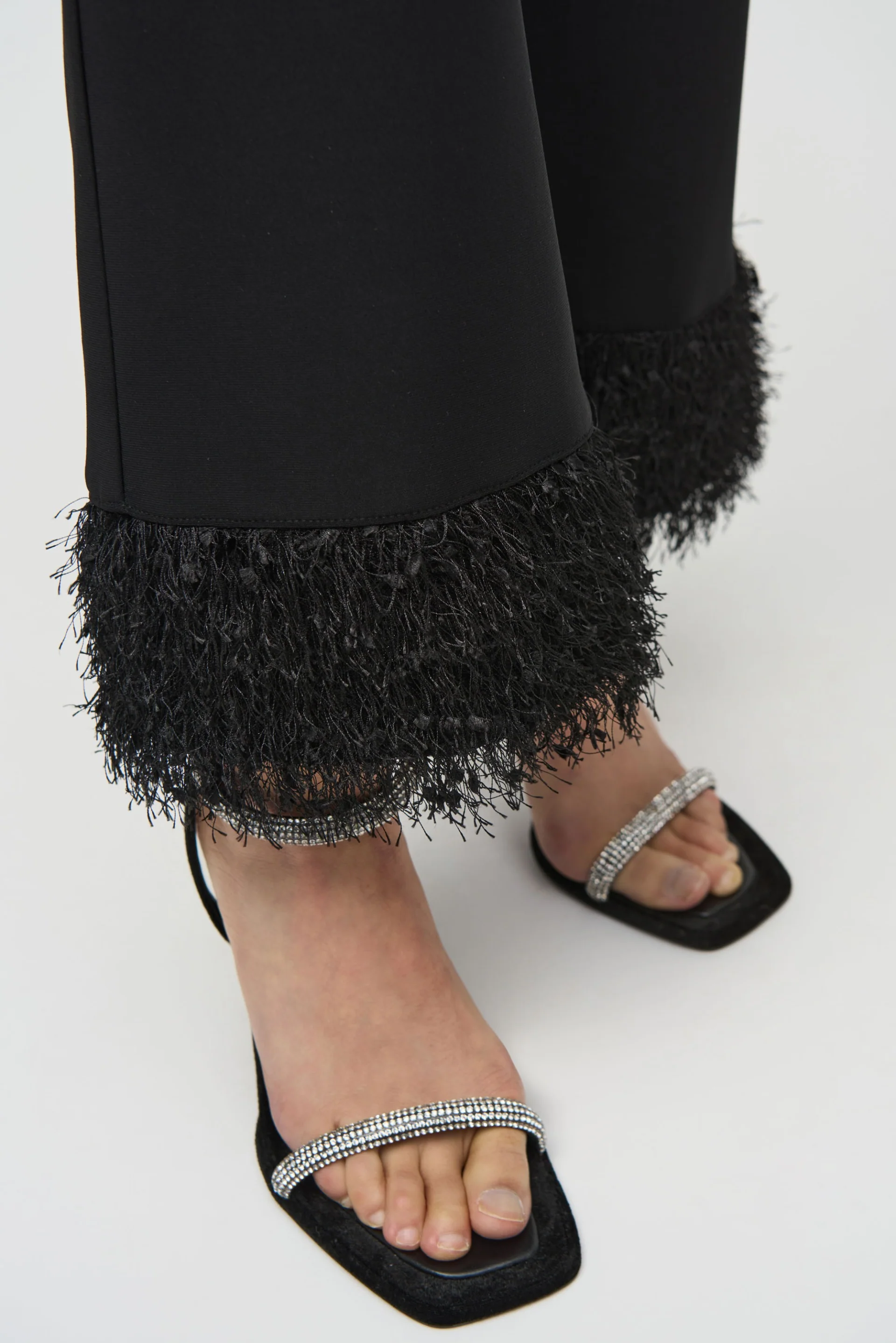Joseph Ribkoff Black Flared Pull-on Pants Style 244193 - Image 3
