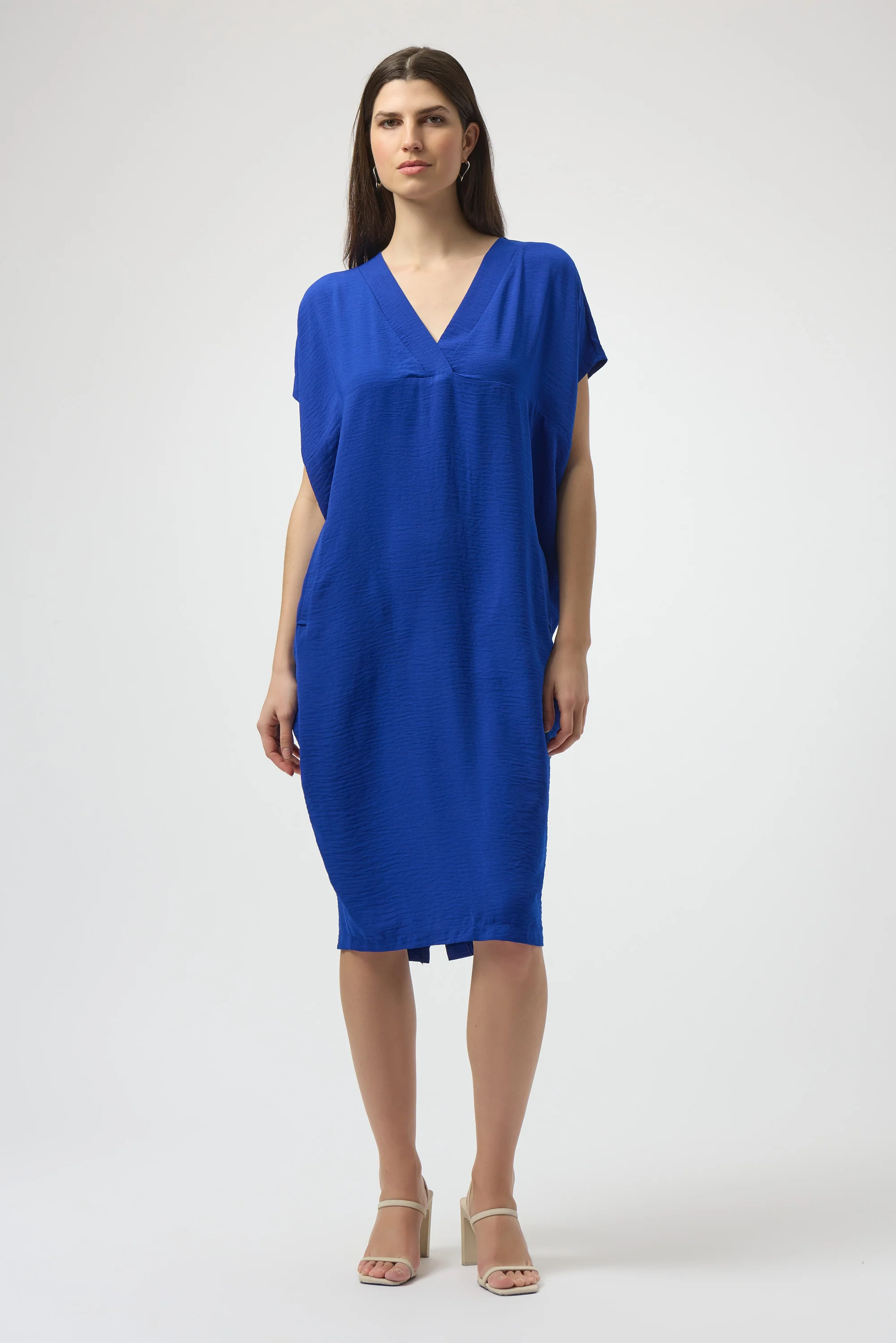Joseph Ribkoff Gauze Short Sleeve Cocoon Dress Style 252160 - Image 5