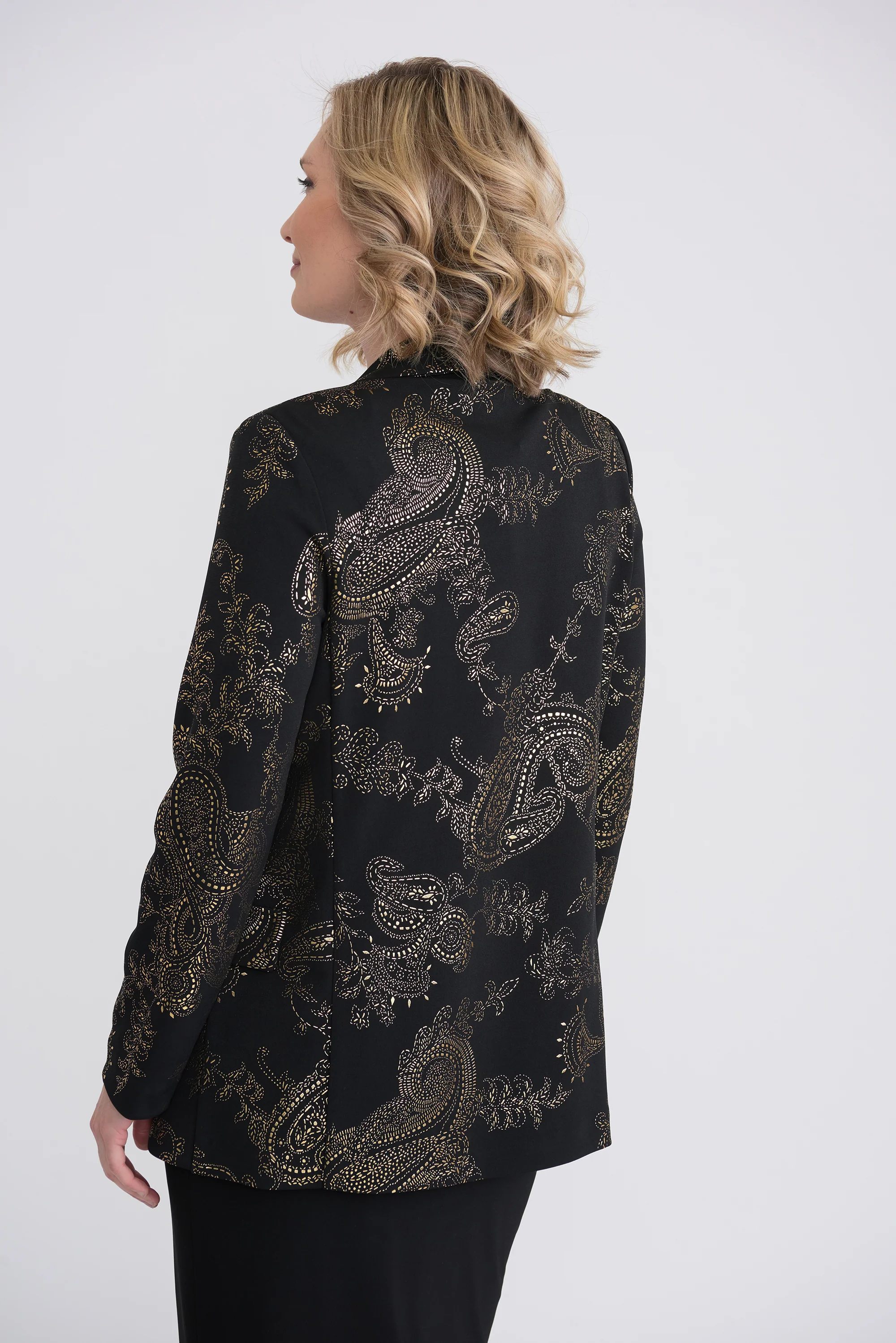 Joseph RIbkoff Black/Gold Blazer Style 204418 - Image 3