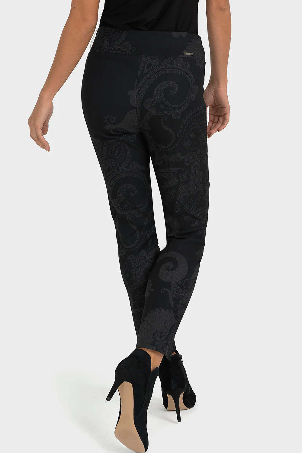 Joseph Ribkoff Black/Grey Pant Style 193732 - Image 2