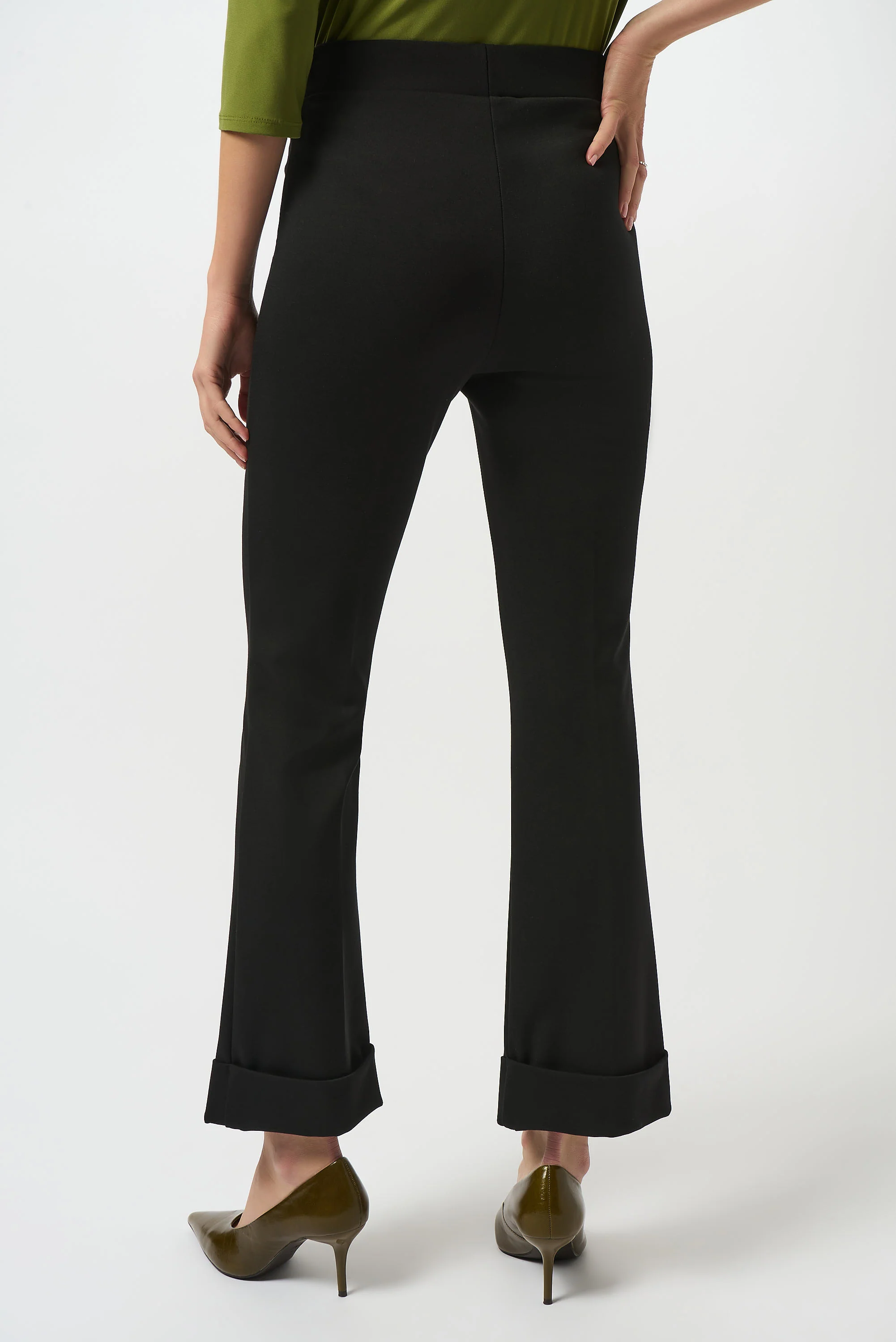 Joseph Ribkoff Heavy Knit Flared Pull-On Pants Style 253039 - Image 3