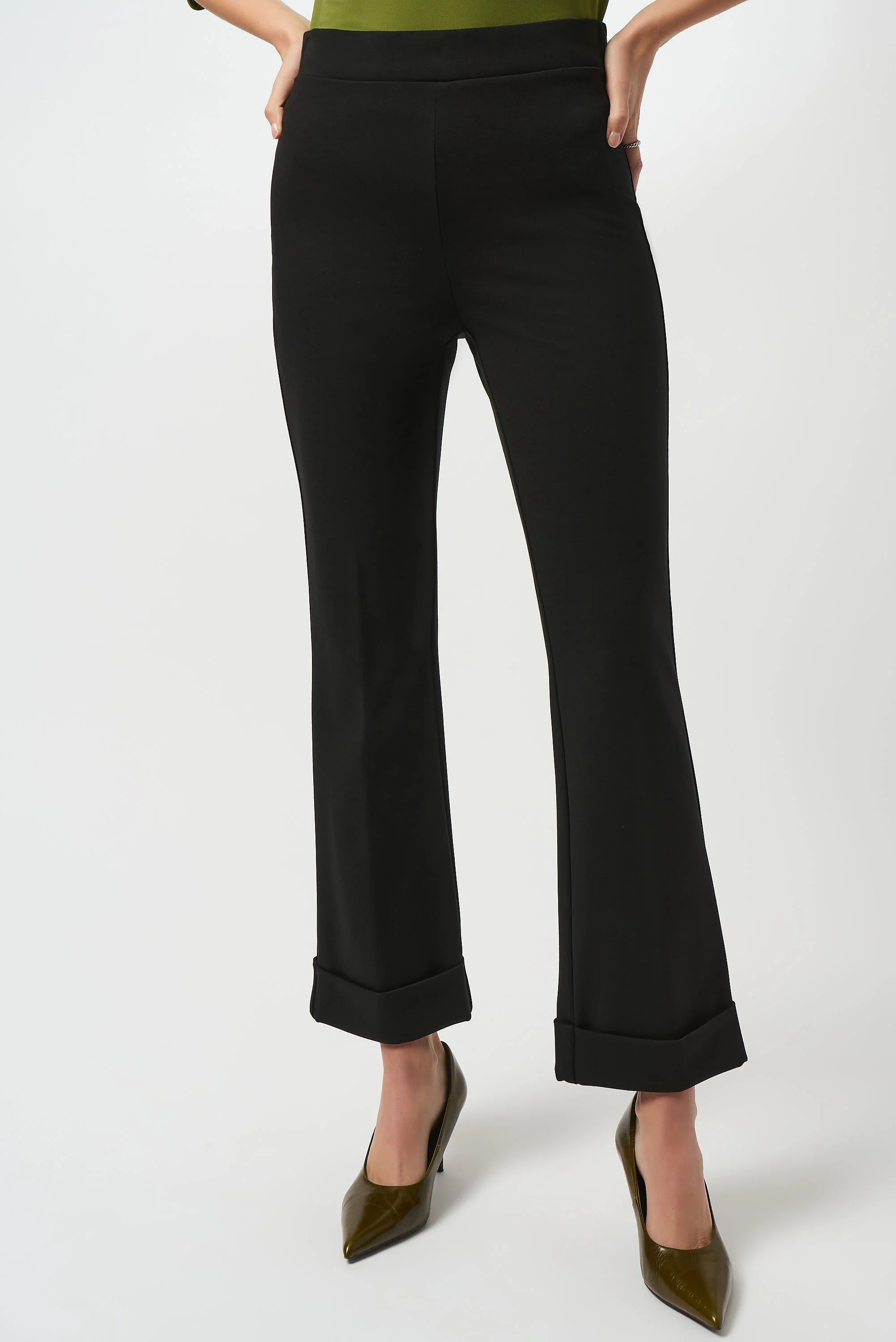 Joseph Ribkoff Heavy Knit Flared Pull-On Pants Style 253039 - Image 6