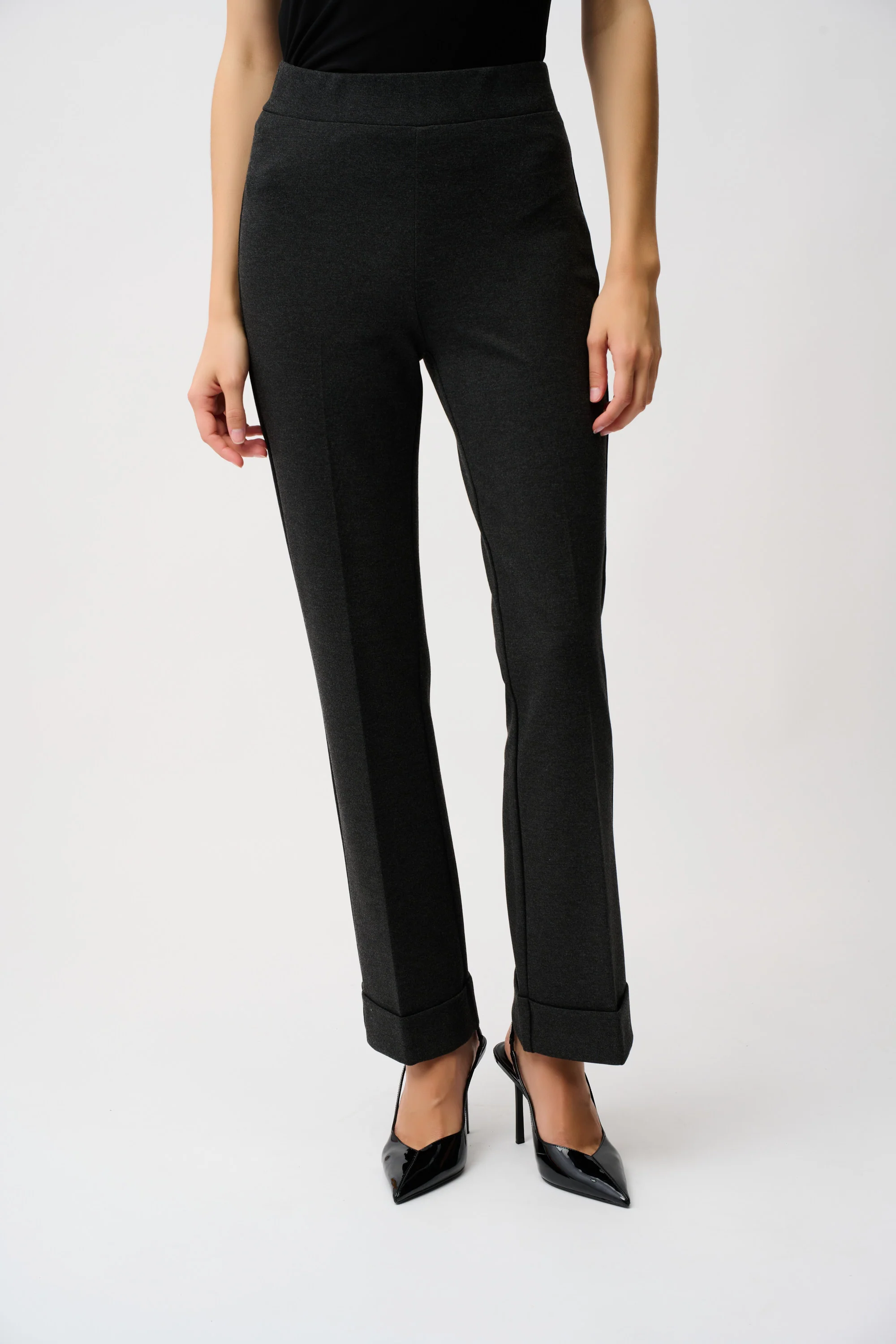 Joseph Ribkoff Heavy Knit Flared Pull-On Pants Style 253039 - Image 8