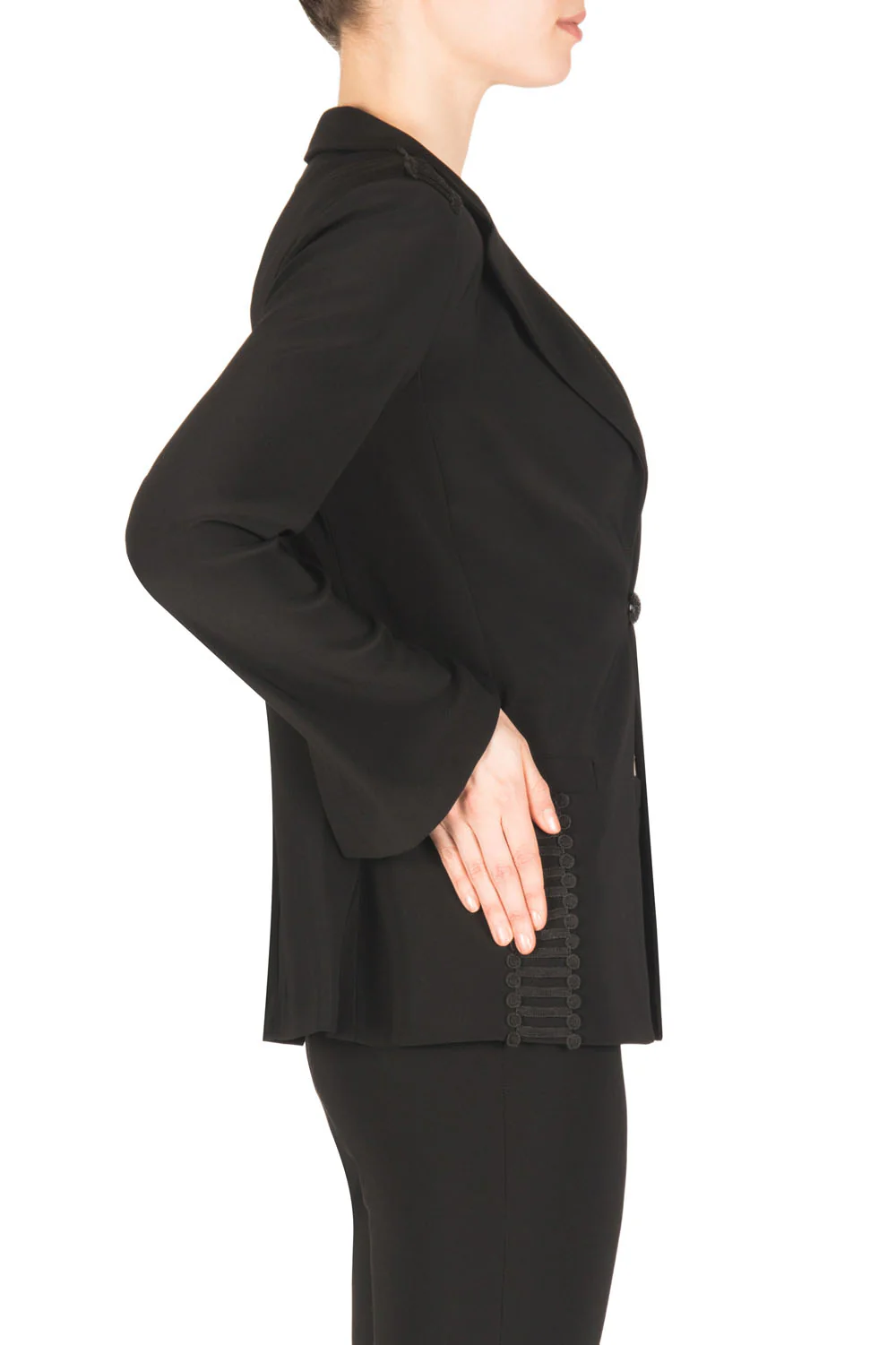Joseph Ribkoff Black Jacket Style 183228 - Image 3