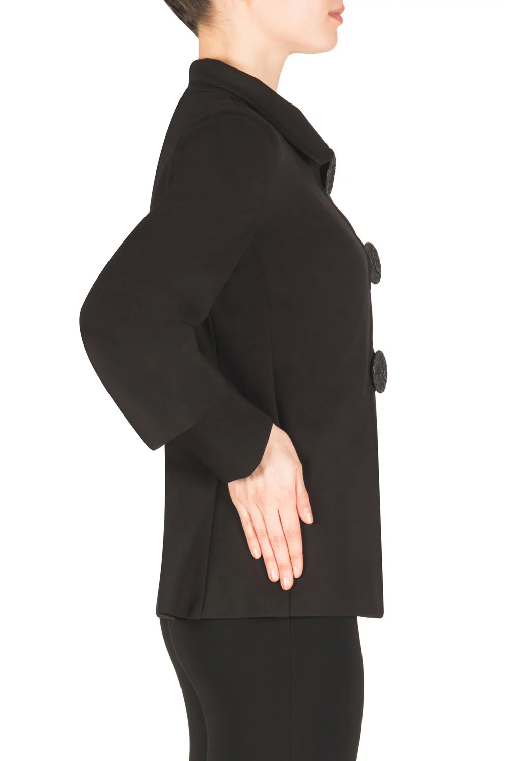 Joseph Ribkoff Black Jacket Style 183357 - Image 2