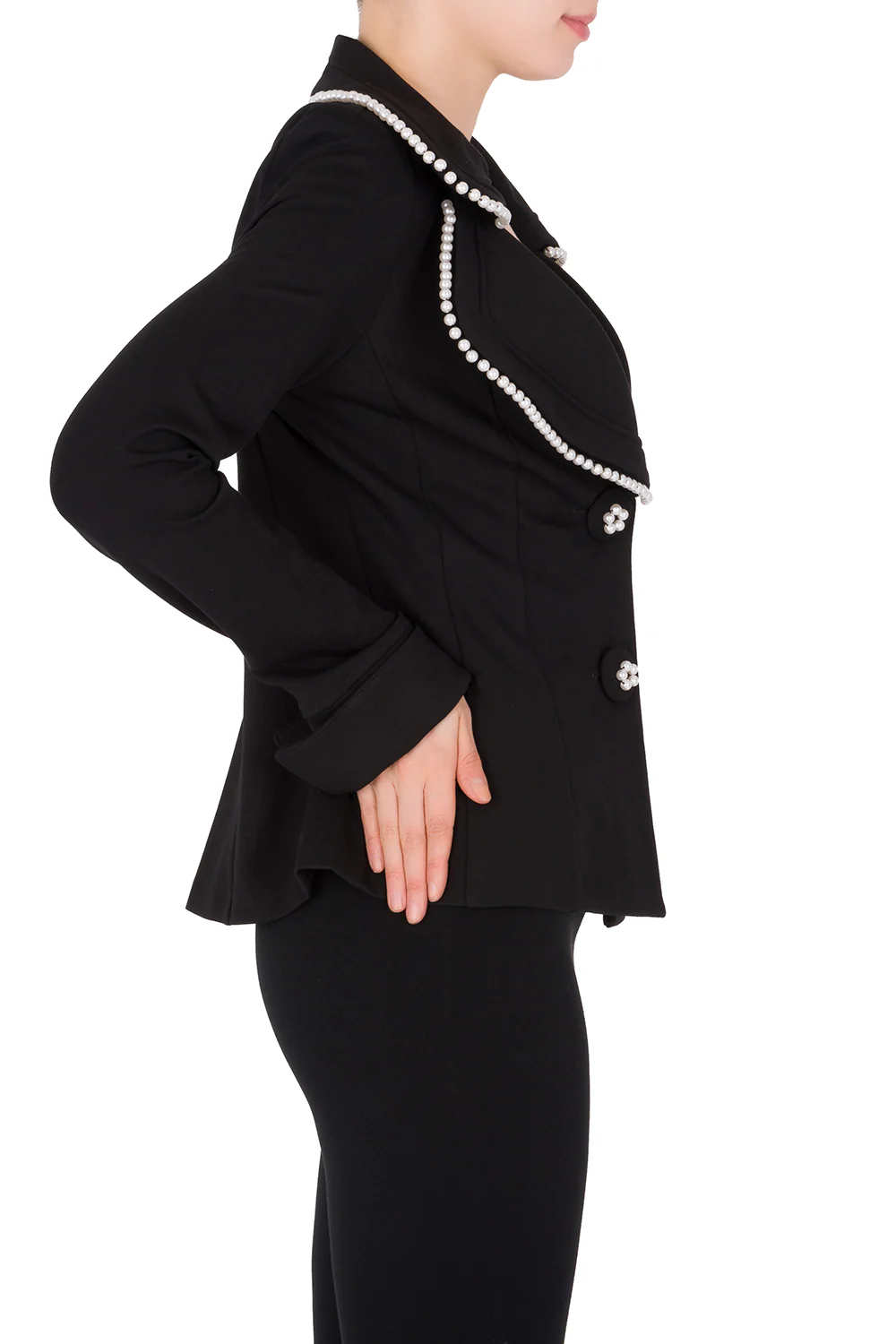 Joseph Ribkoff Black Jacket Style 183359 - Image 2