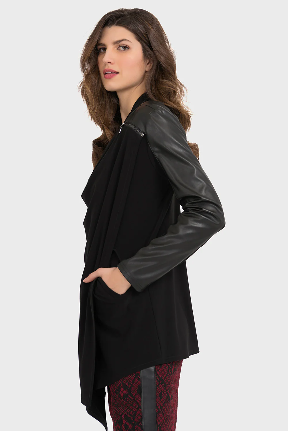 Joseph Ribkoff Black Jacket Style 194189 - Image 3
