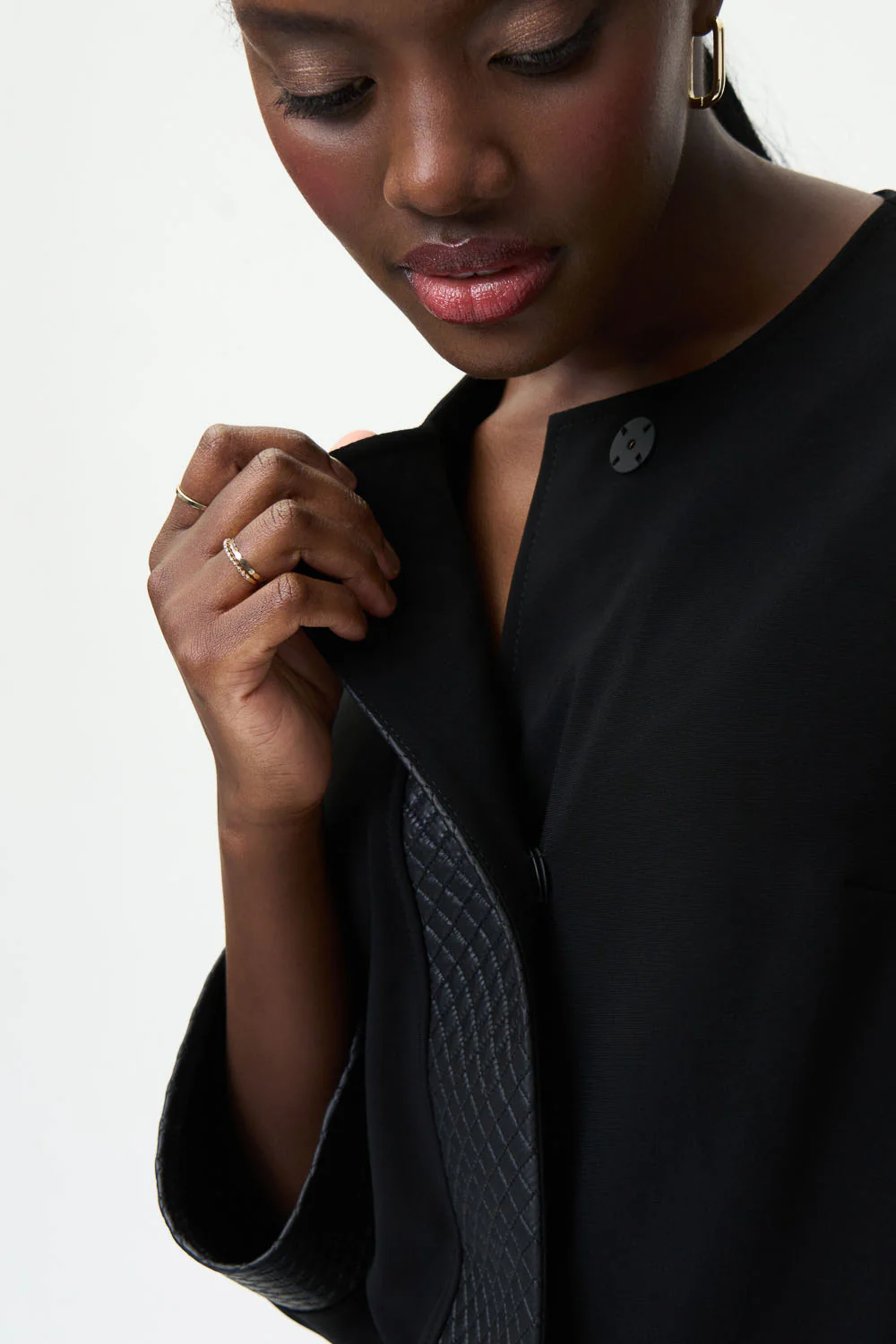 Joseph Ribkoff Black Jacket Style 224056 - Image 3