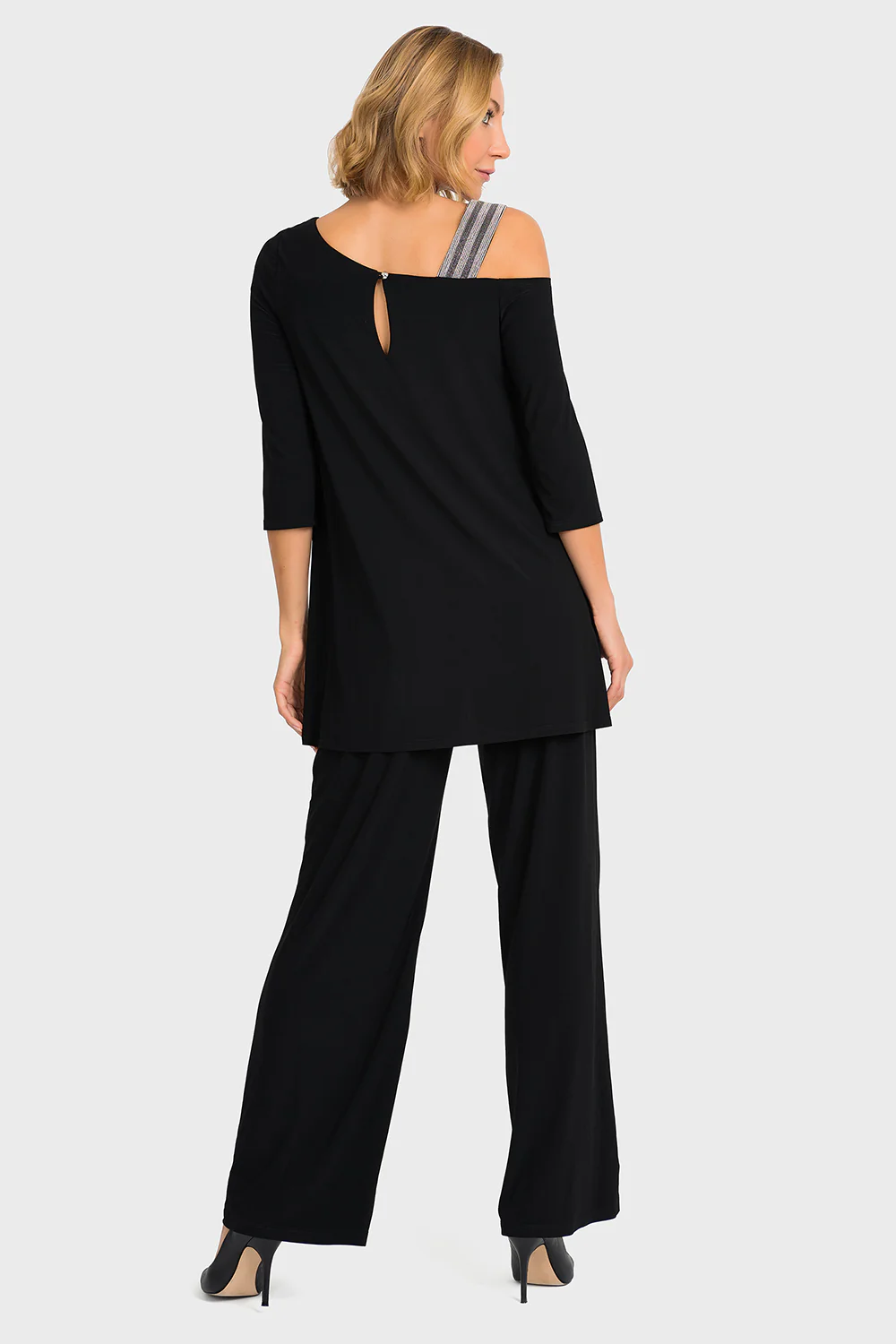 Joseph Ribkoff Black Jumpsuit Style 194025 - Image 3