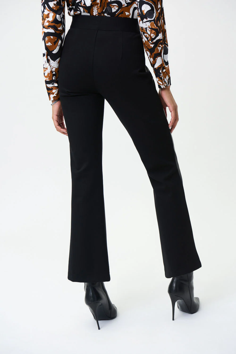 Joseph Ribkoff Black Leatherette Pants Style 224311 - Image 5