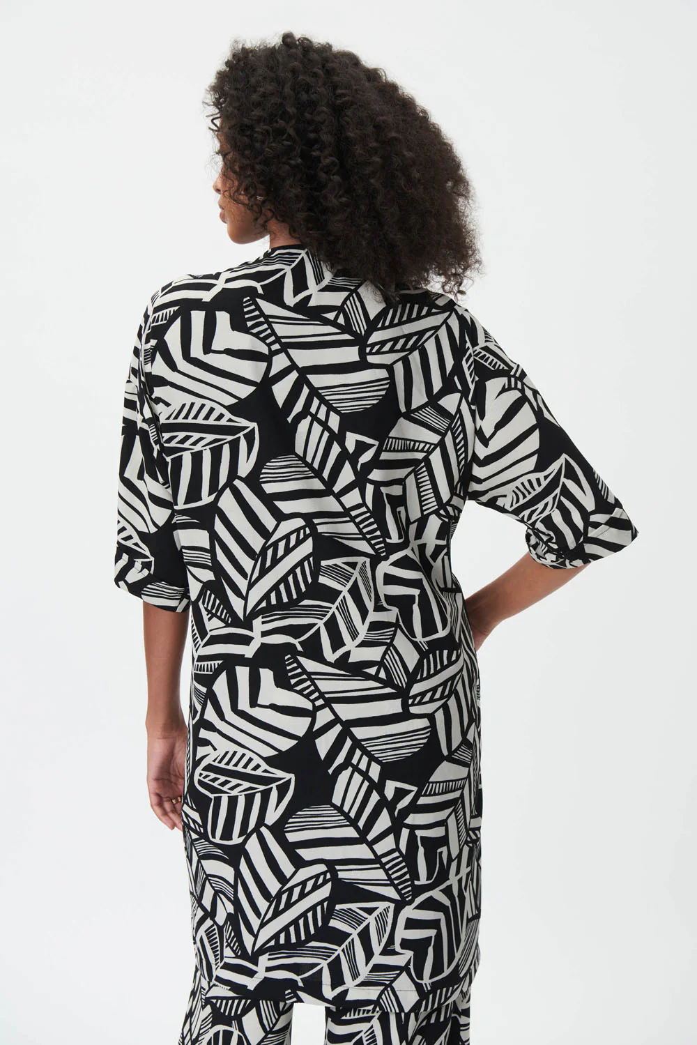 Joseph Ribkoff Black/Moonstone Cover-Up Style 232230 - Image 4
