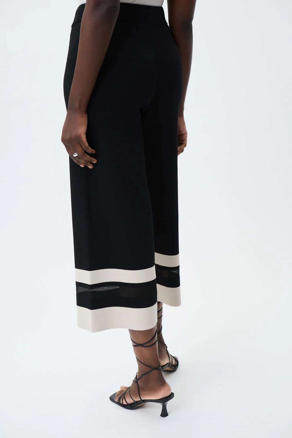 Joseph Ribkoff Black/Moonstone Pants Style 231938 - Image 3
