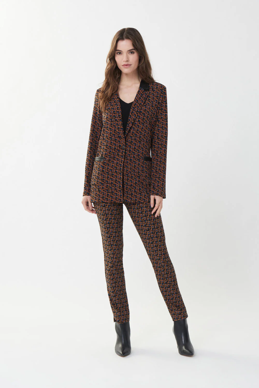 Joseph Ribkoff Black/Multi Blazer Style 223130