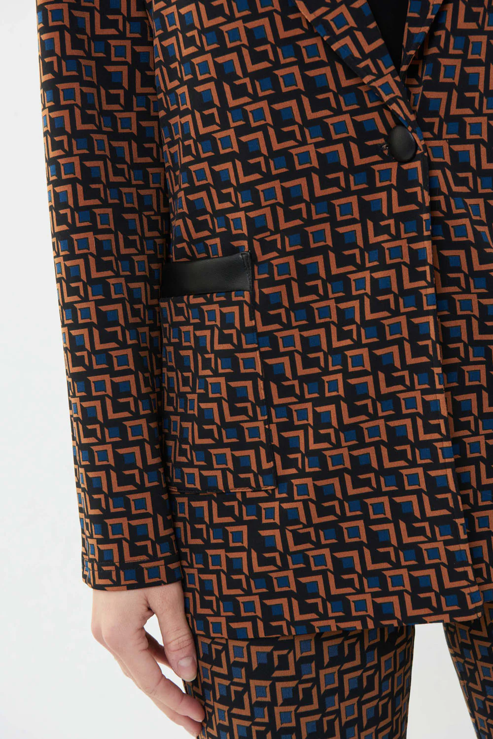Joseph Ribkoff Black/Multi Blazer Style 223130 - Image 4