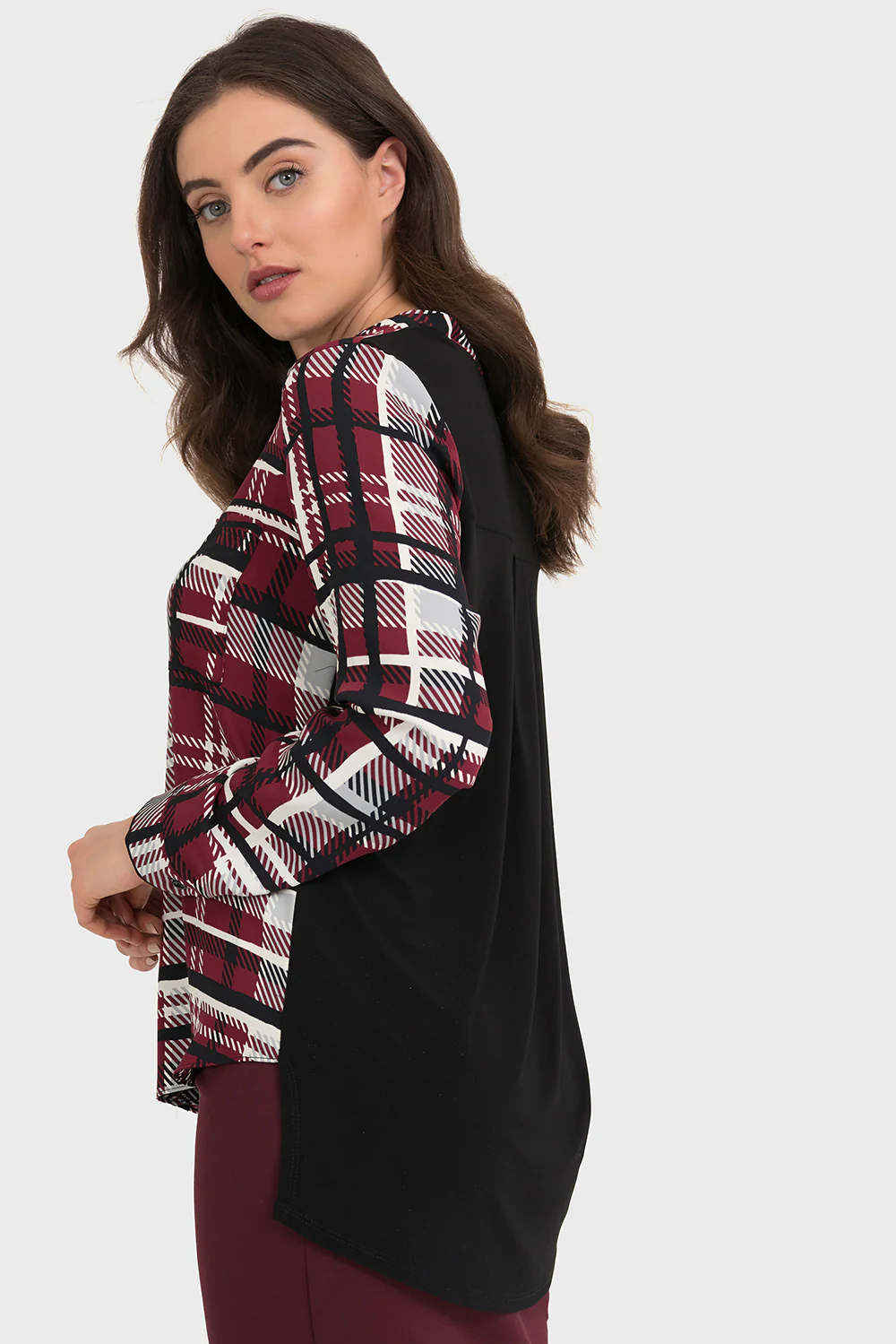 Joseph Ribkoff Black/Multi Blouse Style 194620 - Image 3