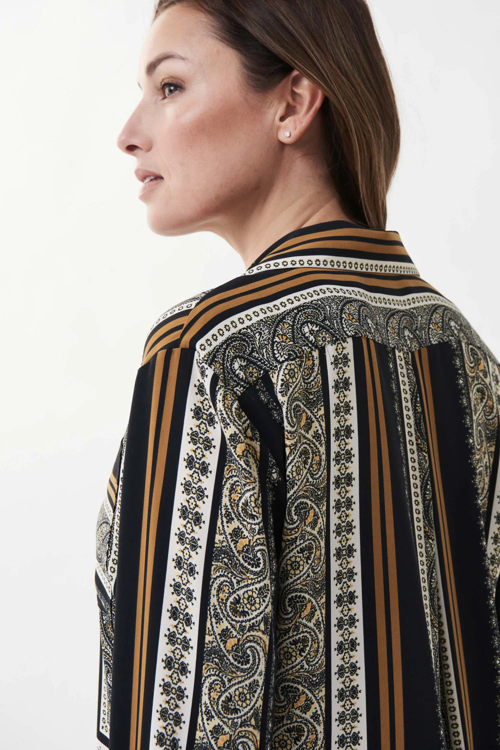 Joseph Ribkoff Black/Multi Blouse Style 223251 - Image 7
